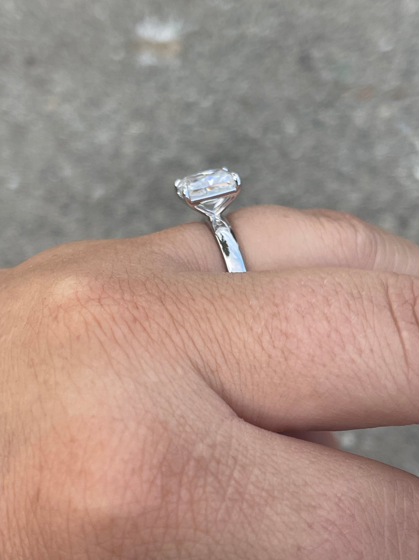 Dustyn Sterling Silver Engagement Ring