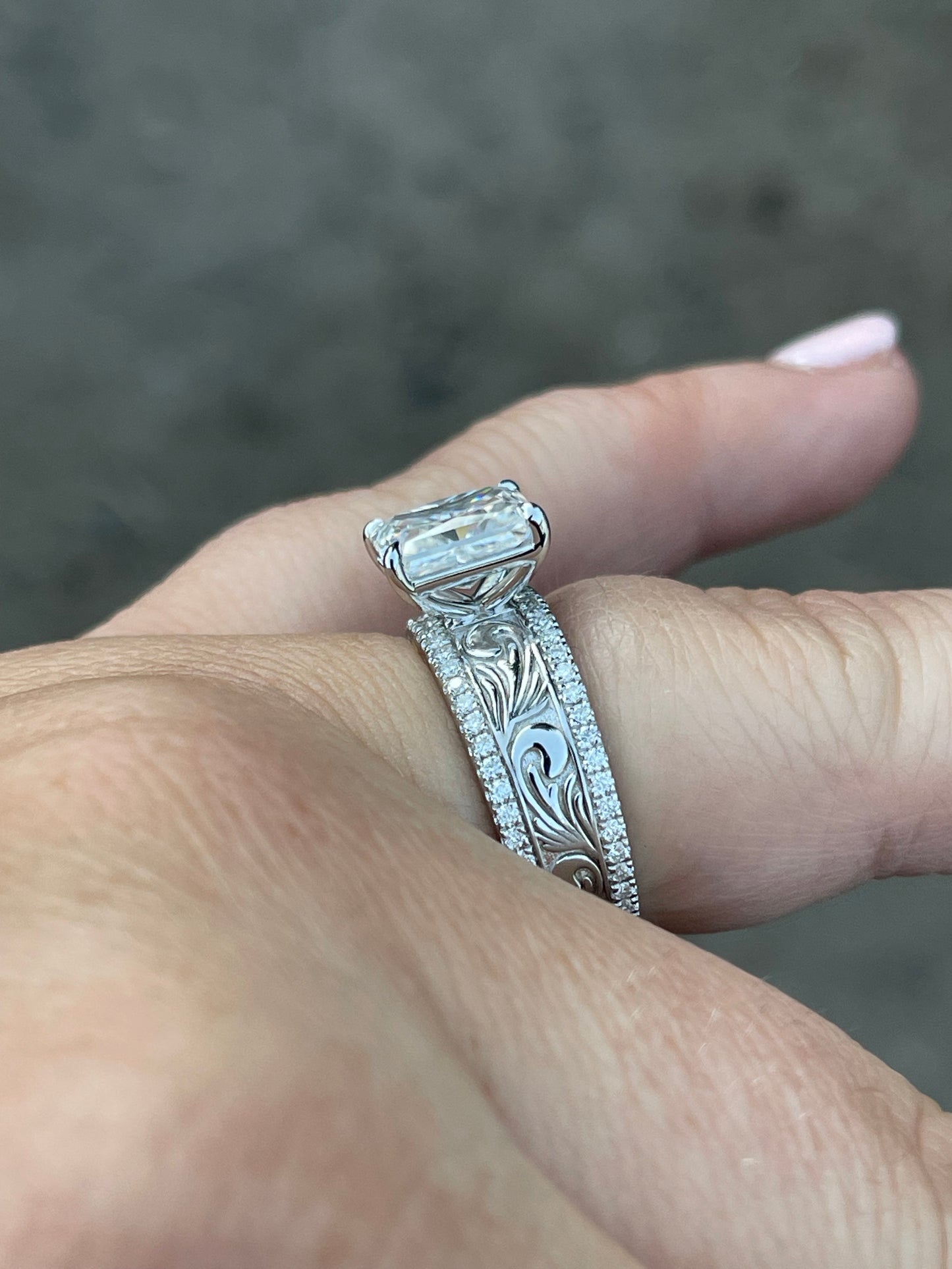 Austin Sterling Silver Engagement Ring