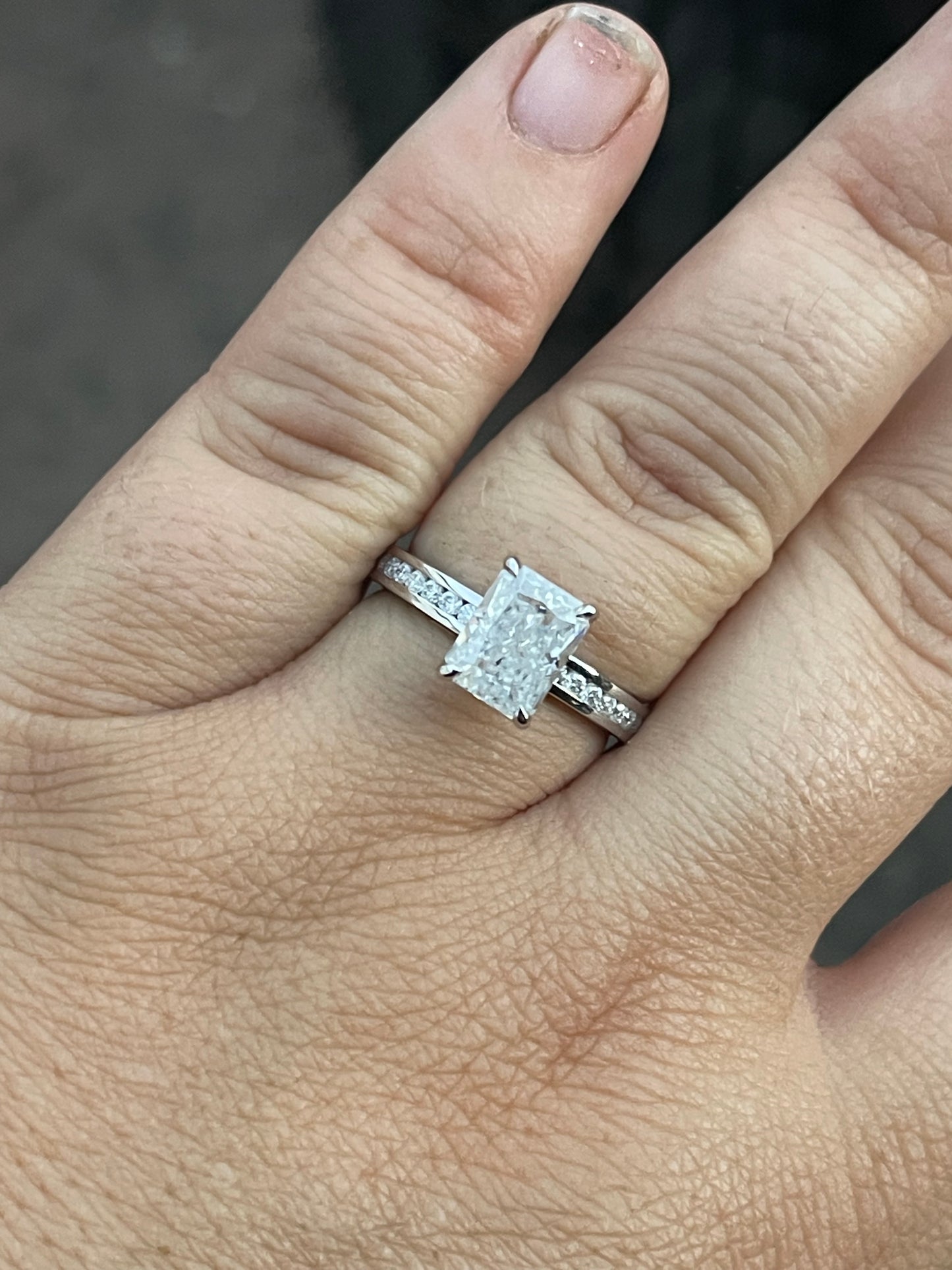 Brooks Sterling Silver Engagement Ring