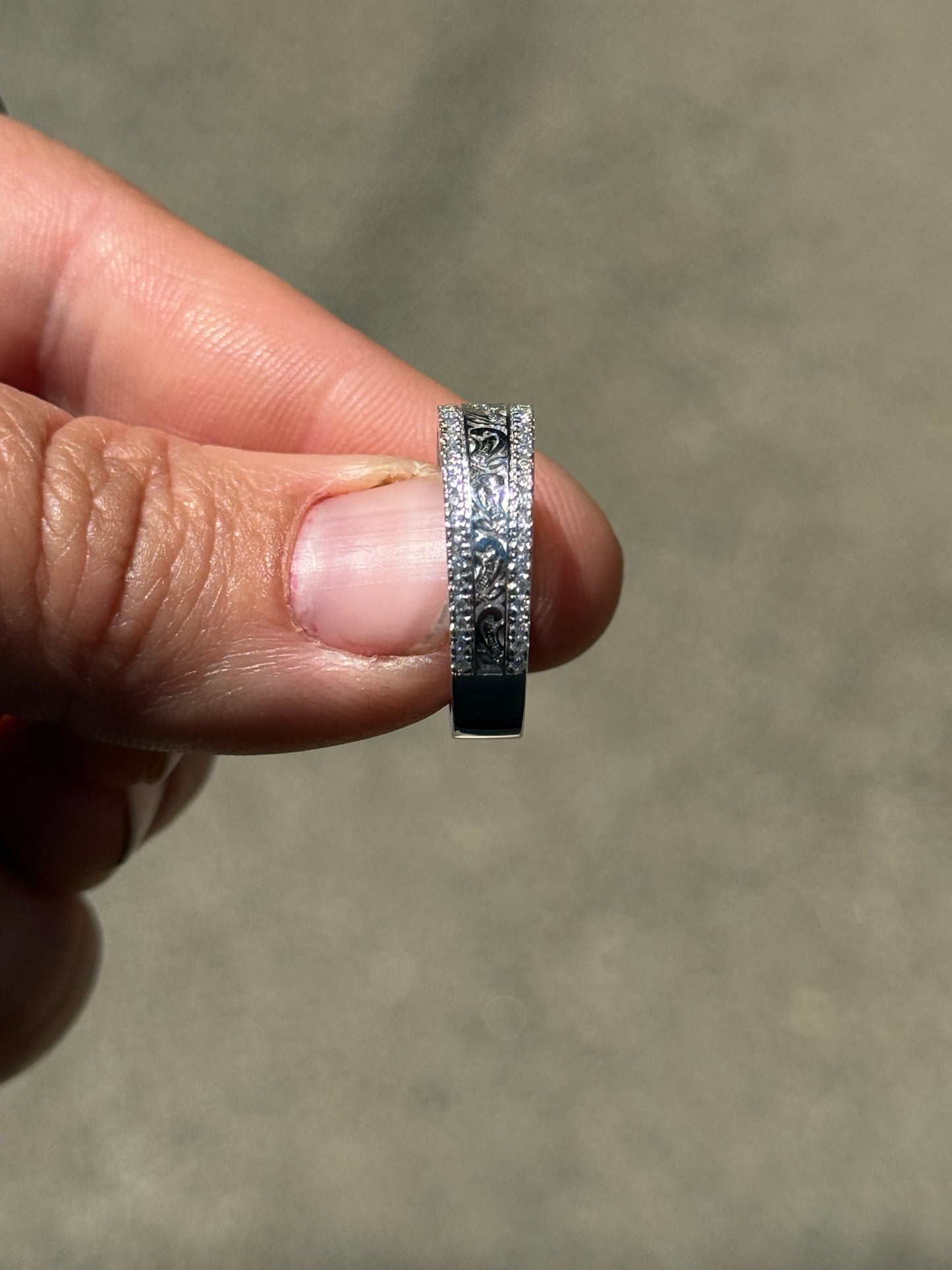 McKenna Moissanite Wedding Band