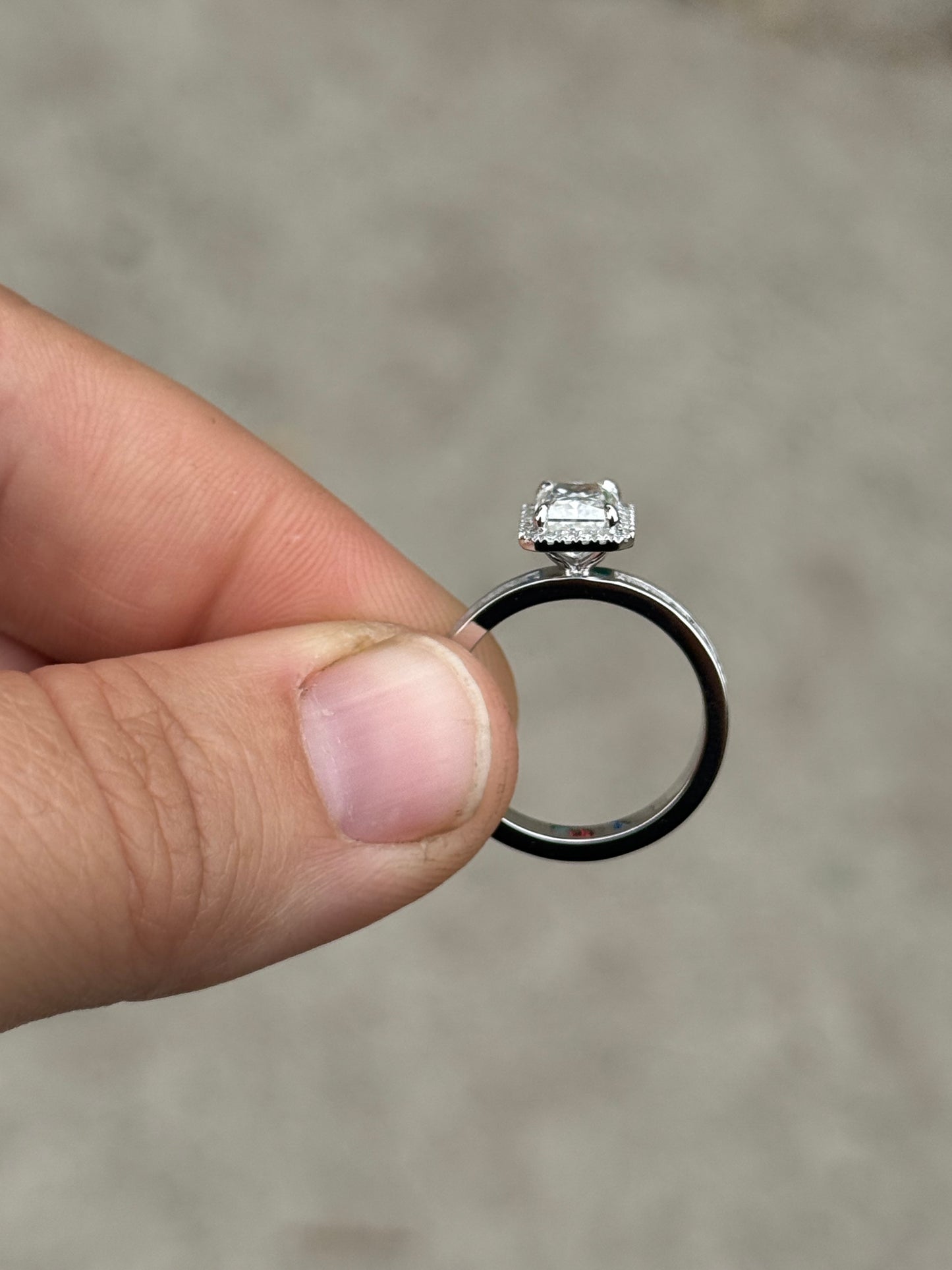 Dunn 1.5ct Sterling Silver Engagement Ring Engagement Rings Tines Ranch Co