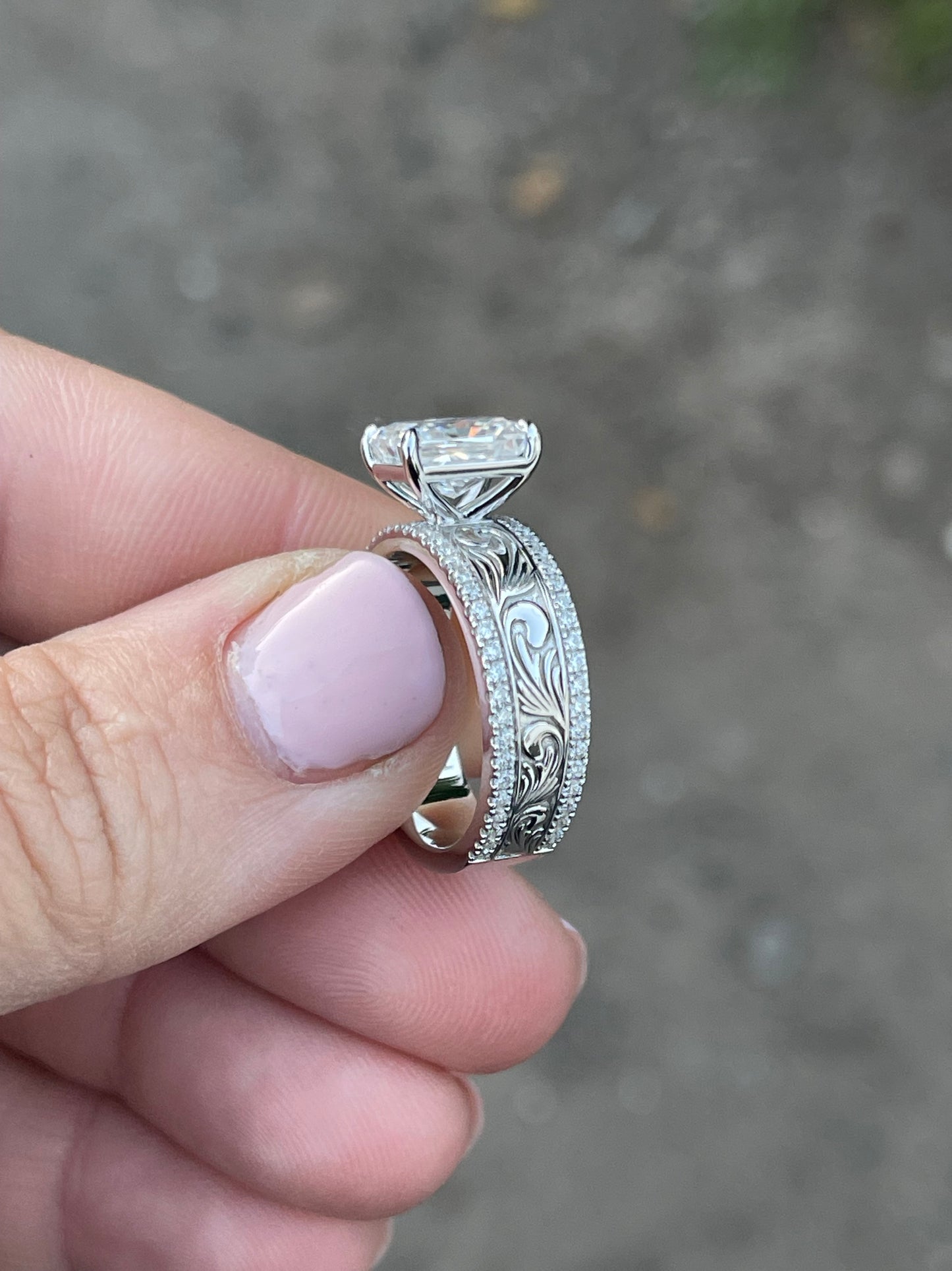 Austin Sterling Silver Engagement Ring