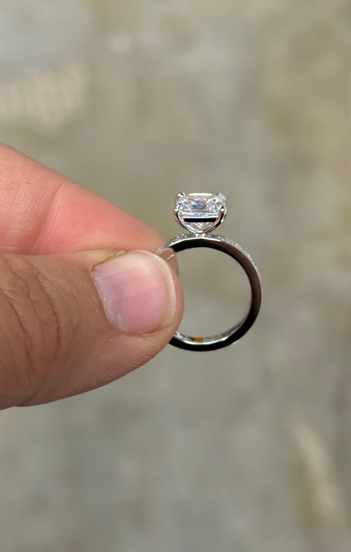 Lena 2ct Sterling Silver Engagement Ring Engagement Rings Tines Ranch Co