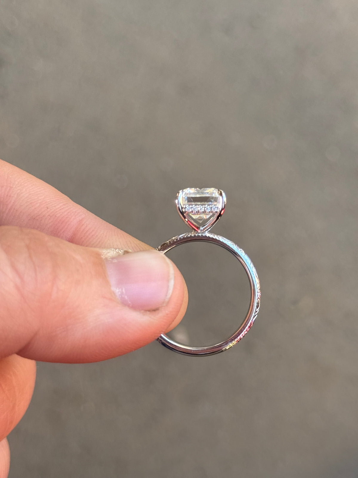 Scout 5ct Hidden Halo Sterling Silver Engagement Ring
