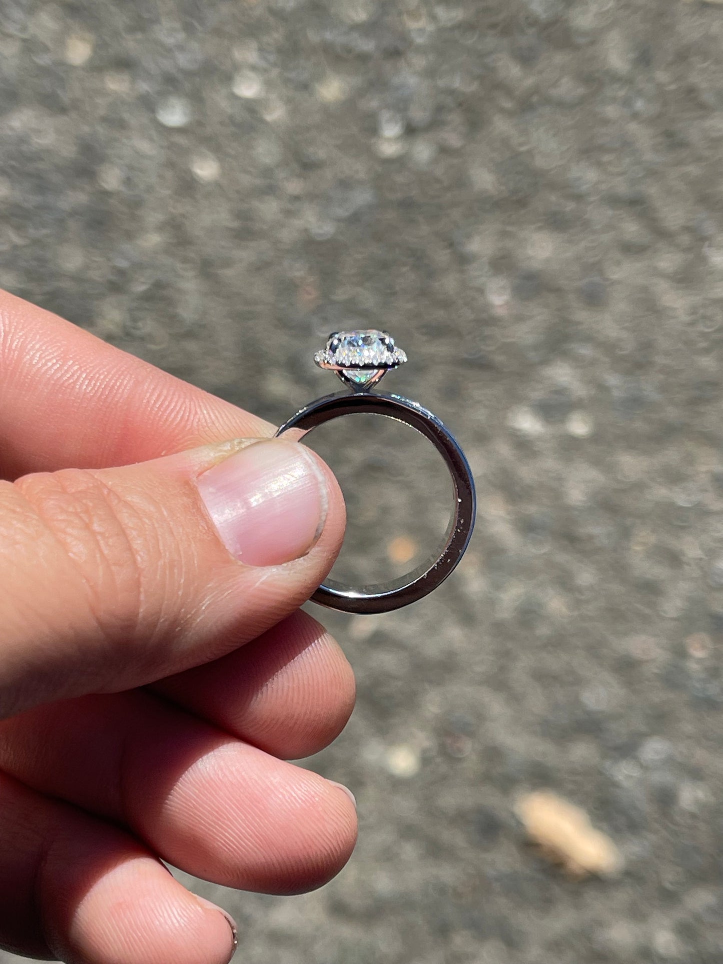 Barley Sterling Silver Engagement Ring