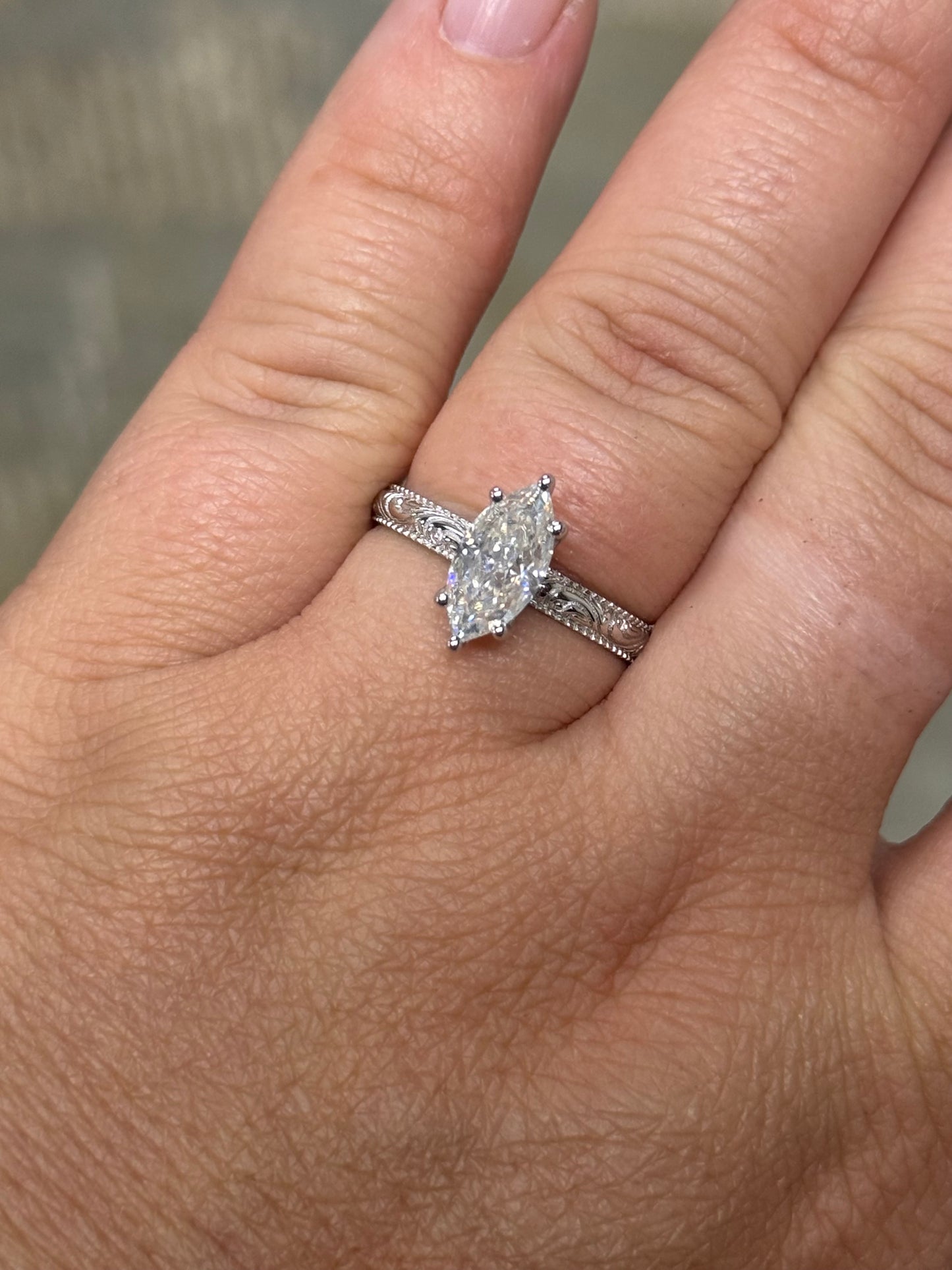 Dorothy 9.5US Sterling Silver Engagement Ring Engagement Rings Tines Ranch Co