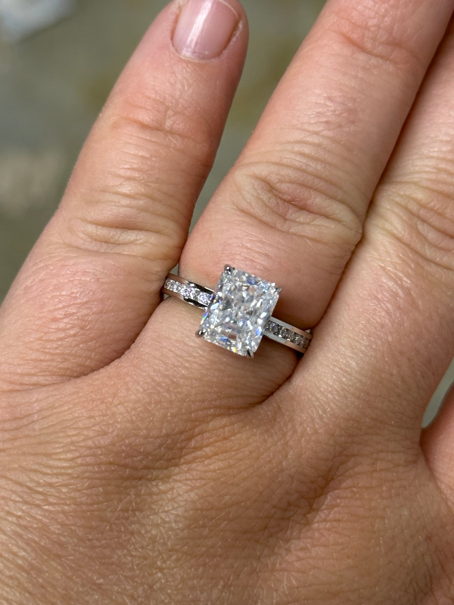 Brooks 4ct Hidden Halo Engagement Ring