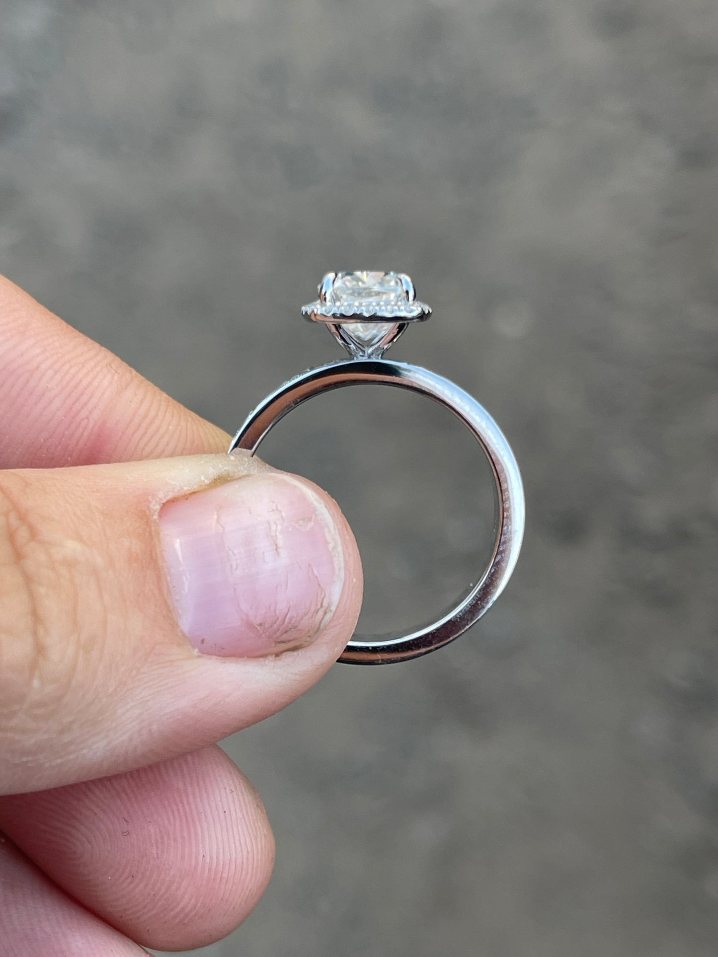 Gwen Sterling Silver Engagement Ring