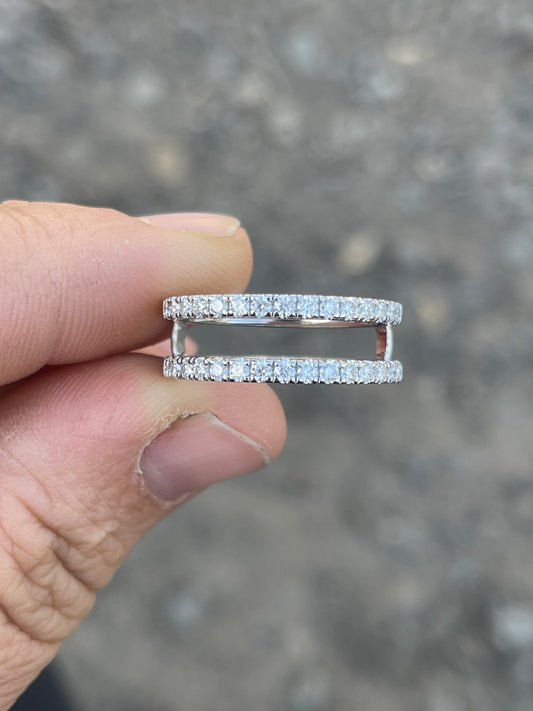 Chancie Moissanite Wedding Band