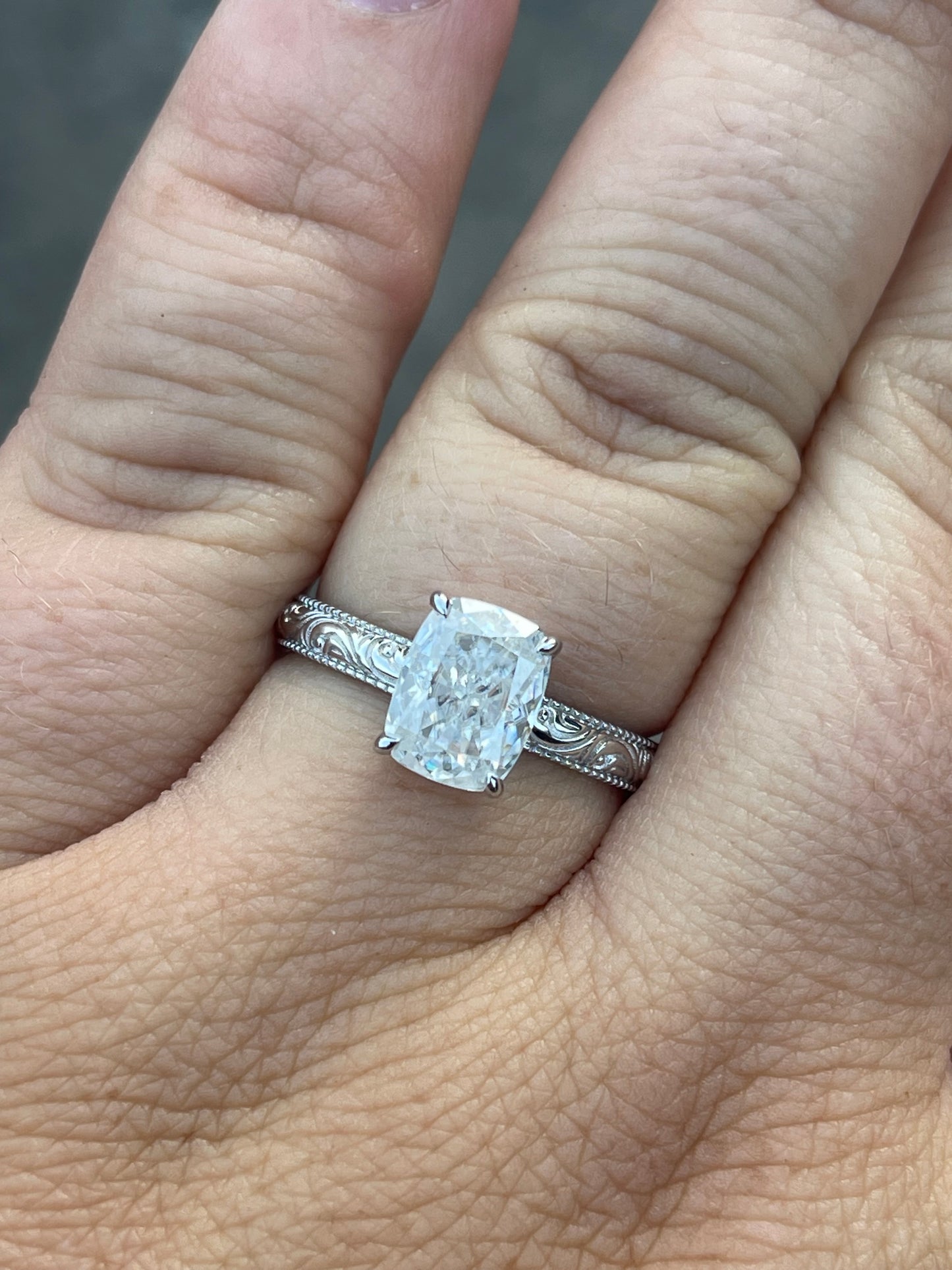 Millie (LP) Sterling Silver Engagement Ring