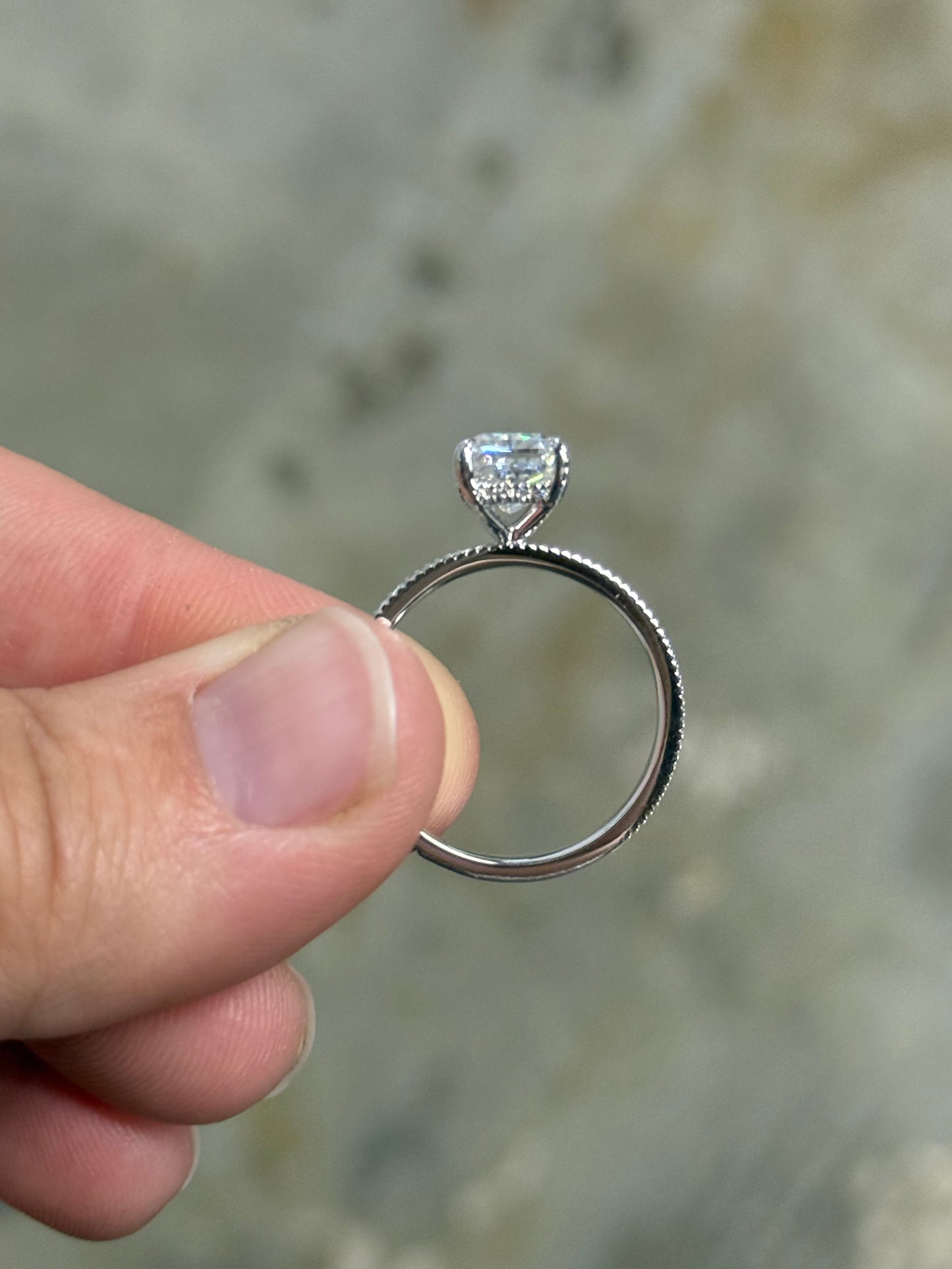 Beth DIAMOND Hidden Halo Engagement Ring Engagement Rings Tines Ranch Co