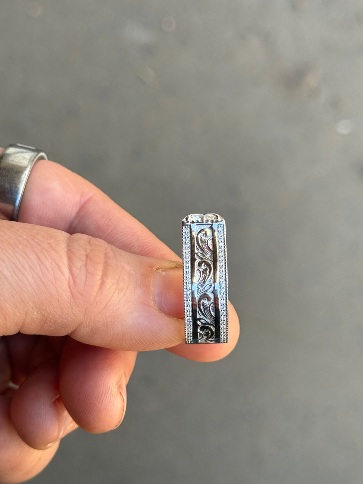 Jonah Sterling Silver Engagement Ring