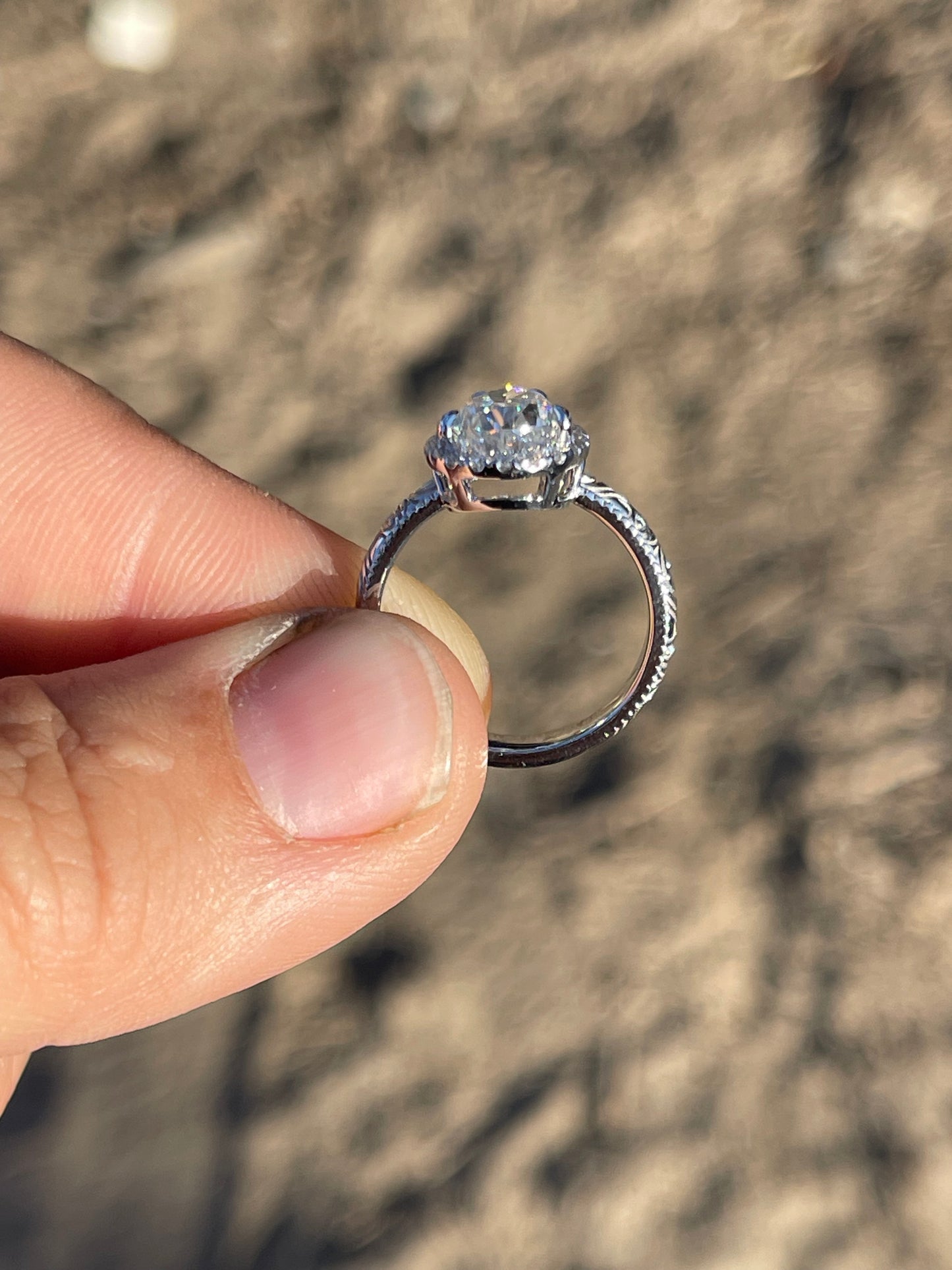 Poppy (LP) Sterling Silver Engagement Ring