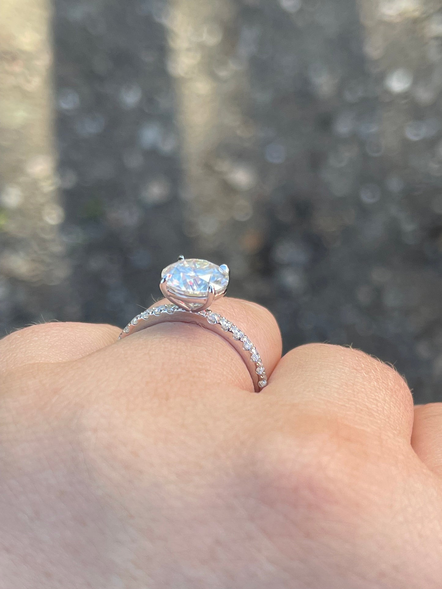 Rachel Sterling Silver Engagement Ring