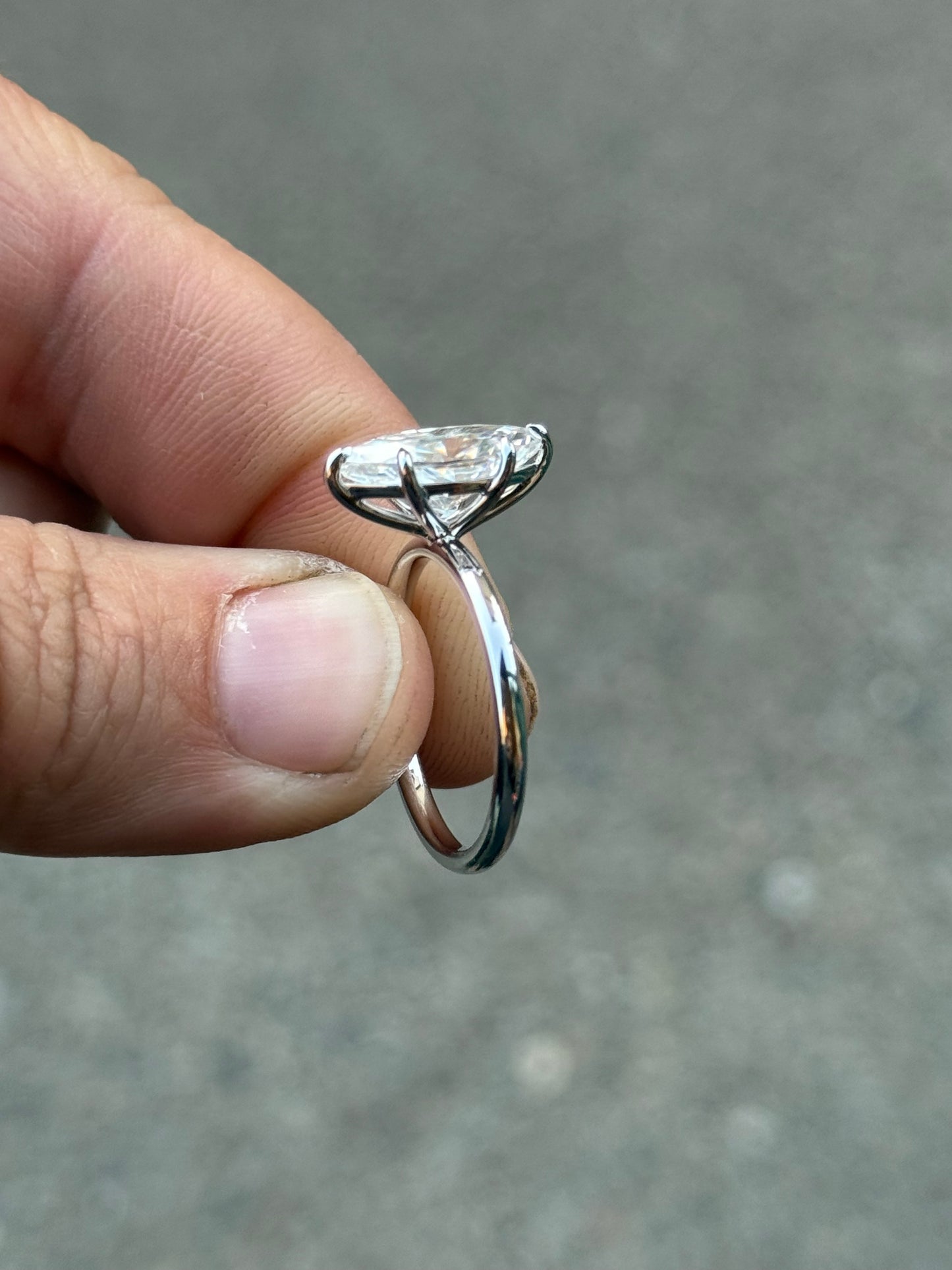 Asher Sterling Silver Engagement Ring