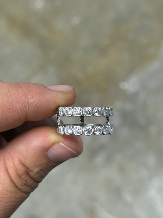 Bentley Moissanite Insert Wedding Band