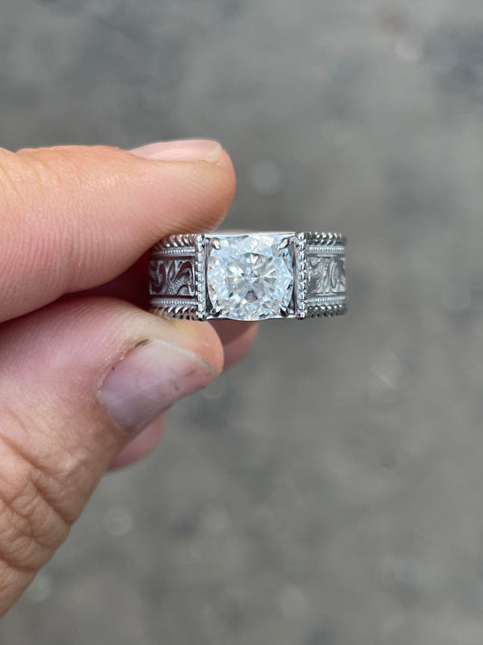 Rein Sterling Silver Engagement Ring