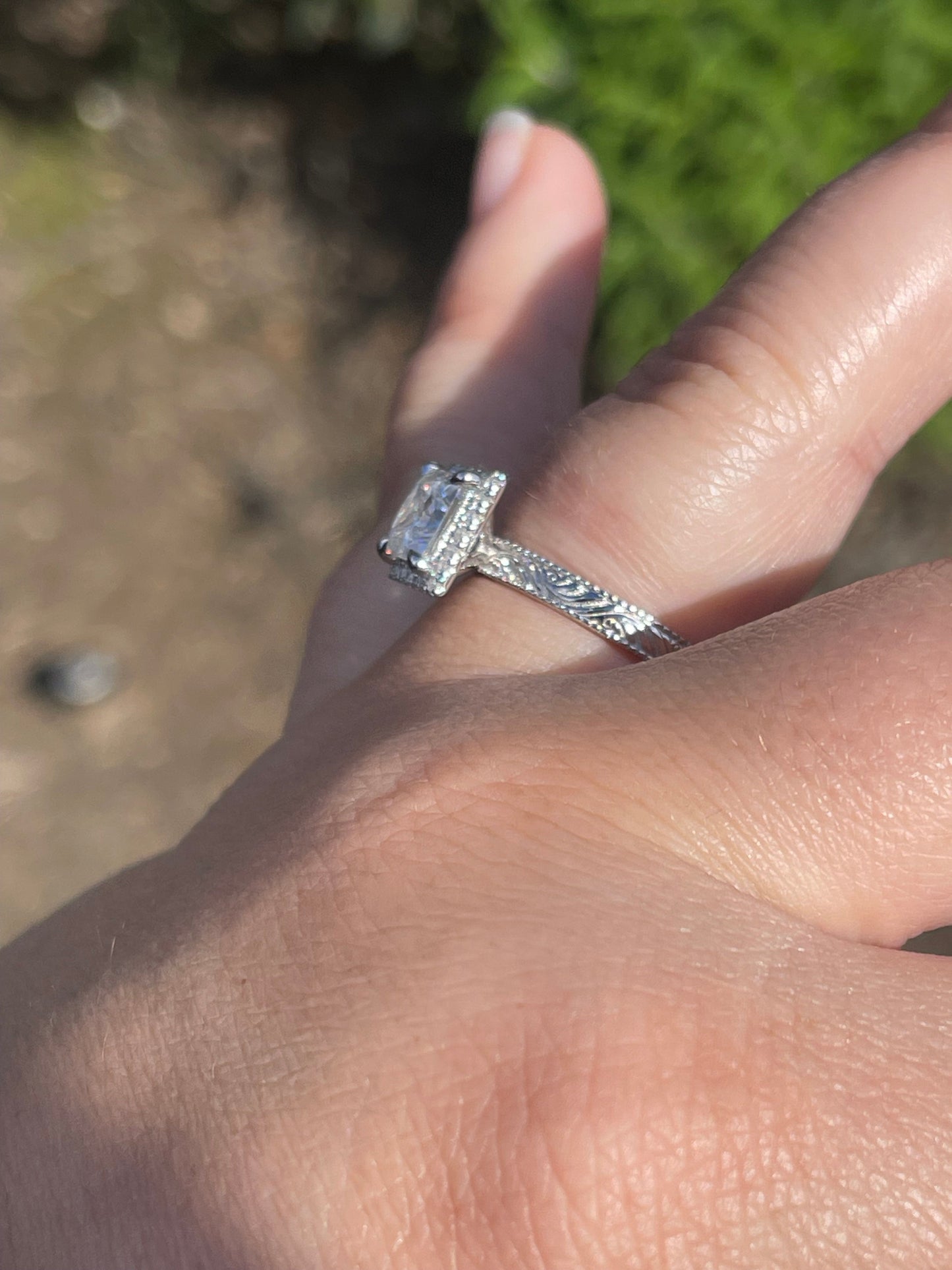 Remi Sterling Silver Engagement Ring