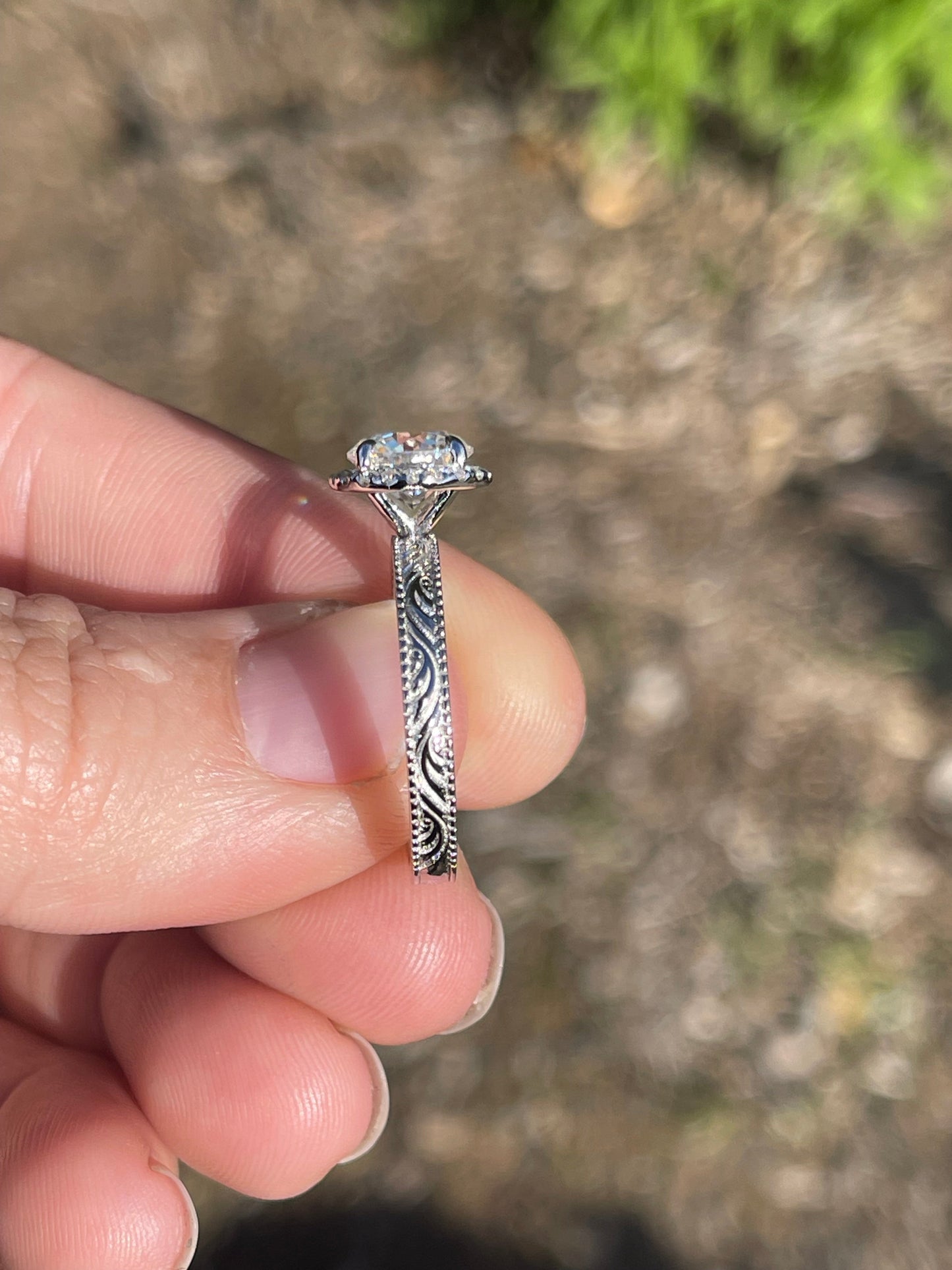 Layla Sterling Silver Engagement Ring