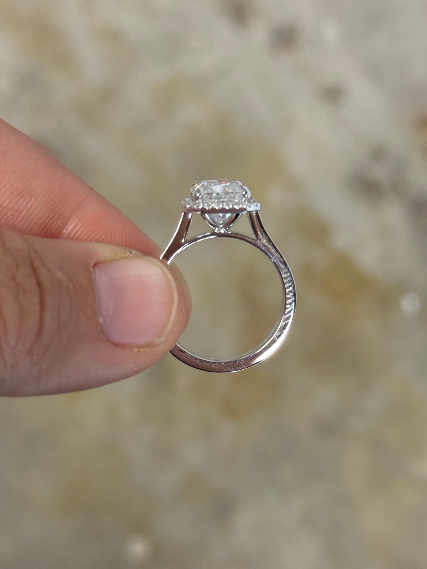 Nadeen 4ct Cathedral Sterling Silver Engagement Ring Engagement Rings Tines Ranch Co
