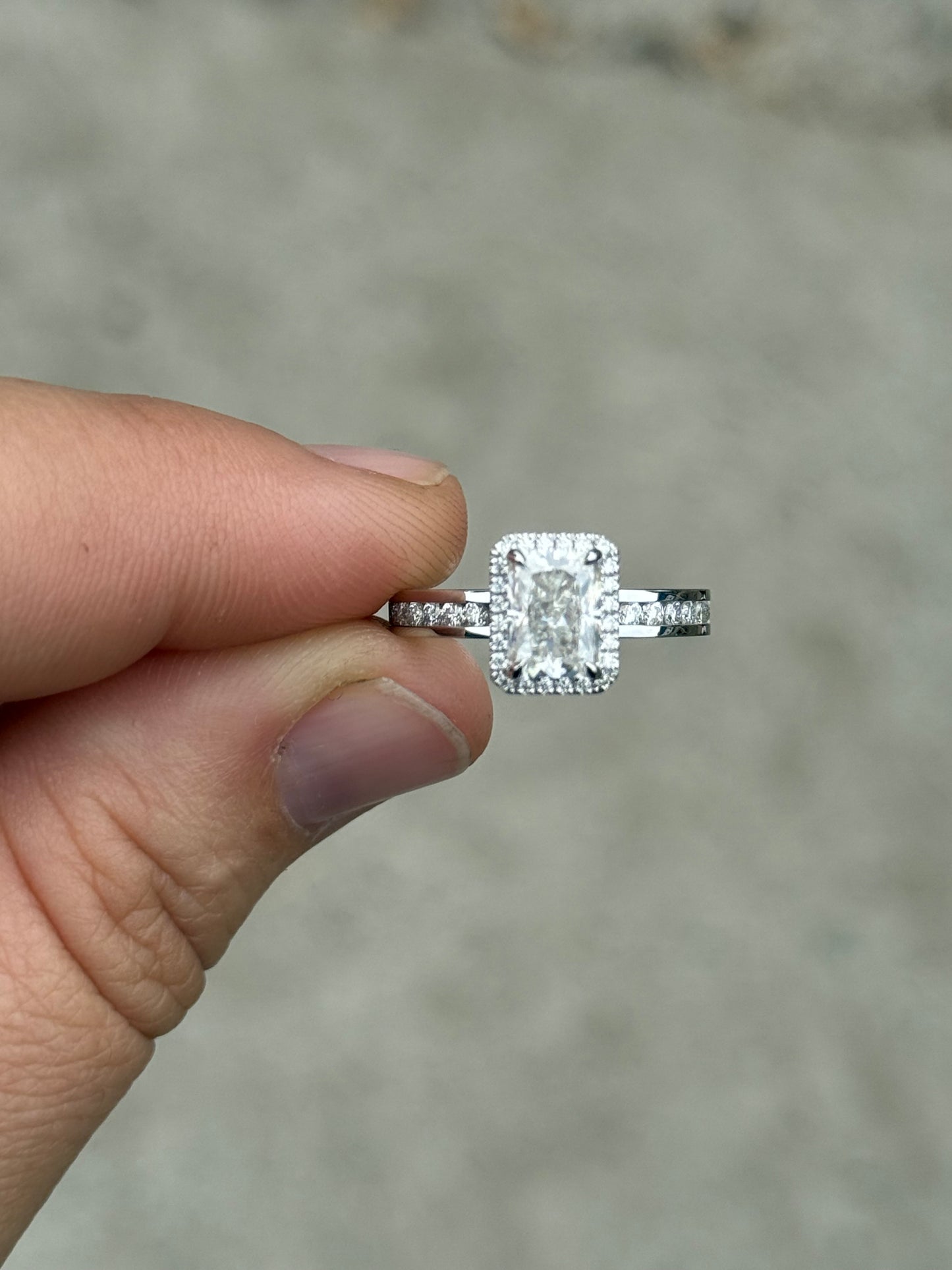 Dunn 1.5ct Sterling Silver Engagement Ring Engagement Rings Tines Ranch Co