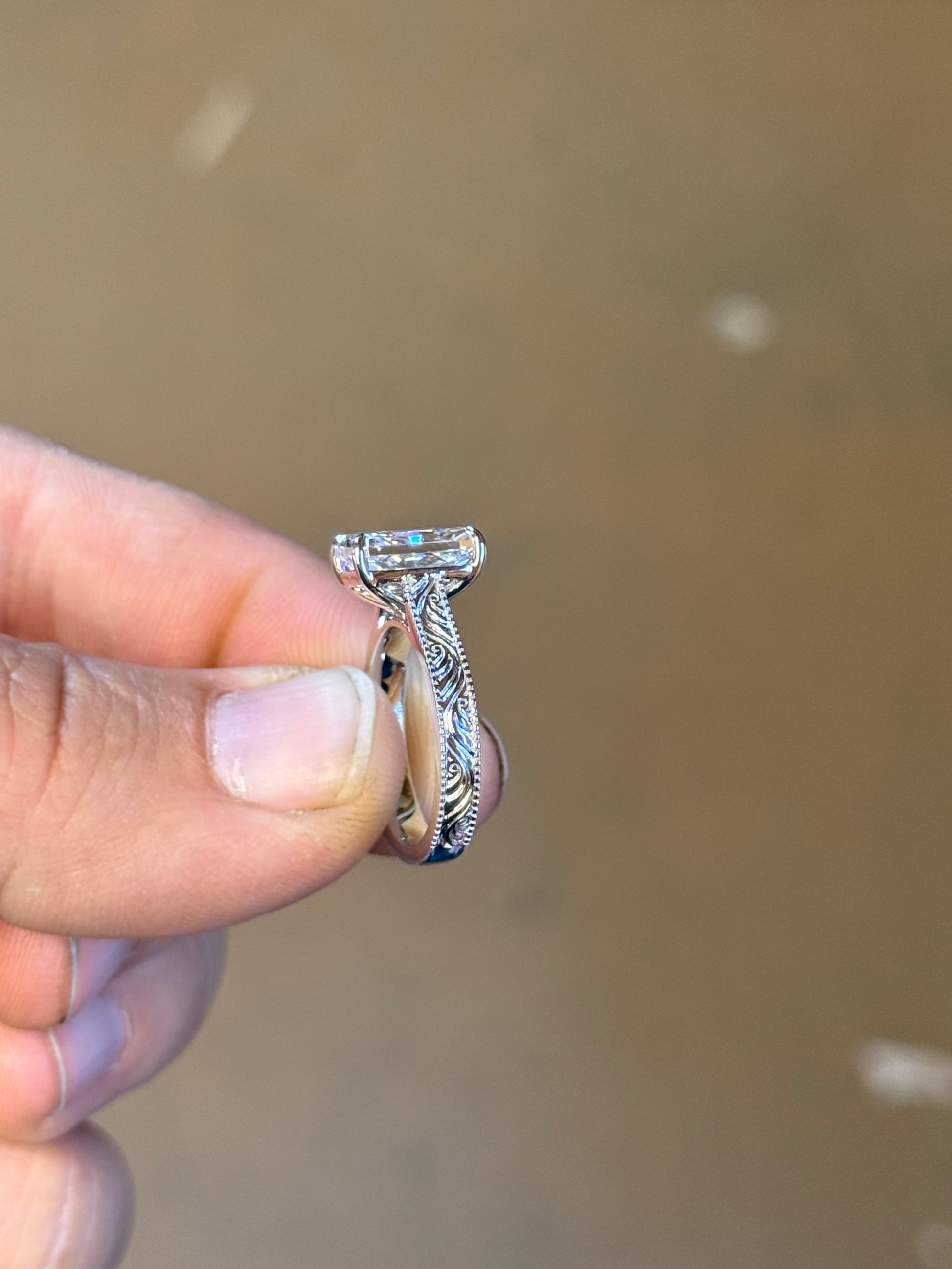 Beth DIAMOND Cathedral Engagement Ring Engagement Rings Tines Ranch Co
