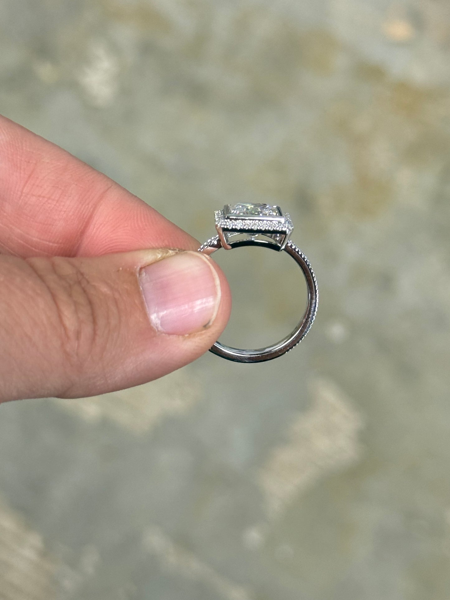 Remi (LP) Bezel Engagement Ring Engagement Rings Tines Ranch Co