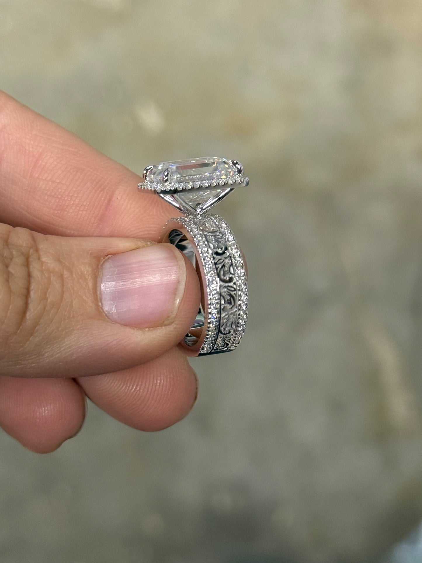 Kain 5ct Sterling Silver Engagement Ring Engagement Rings Tines Ranch Co