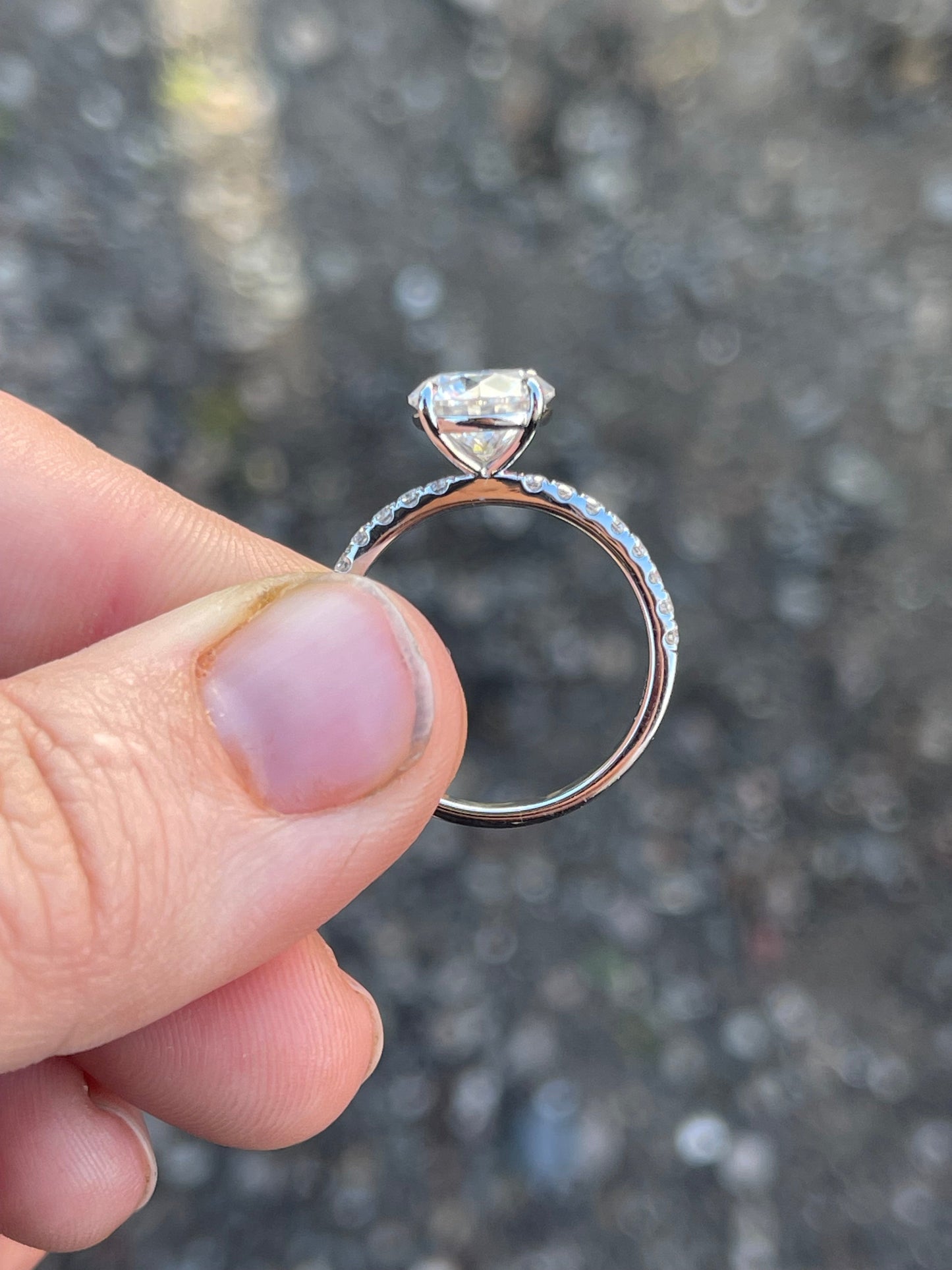 Rachel Sterling Silver Engagement Ring