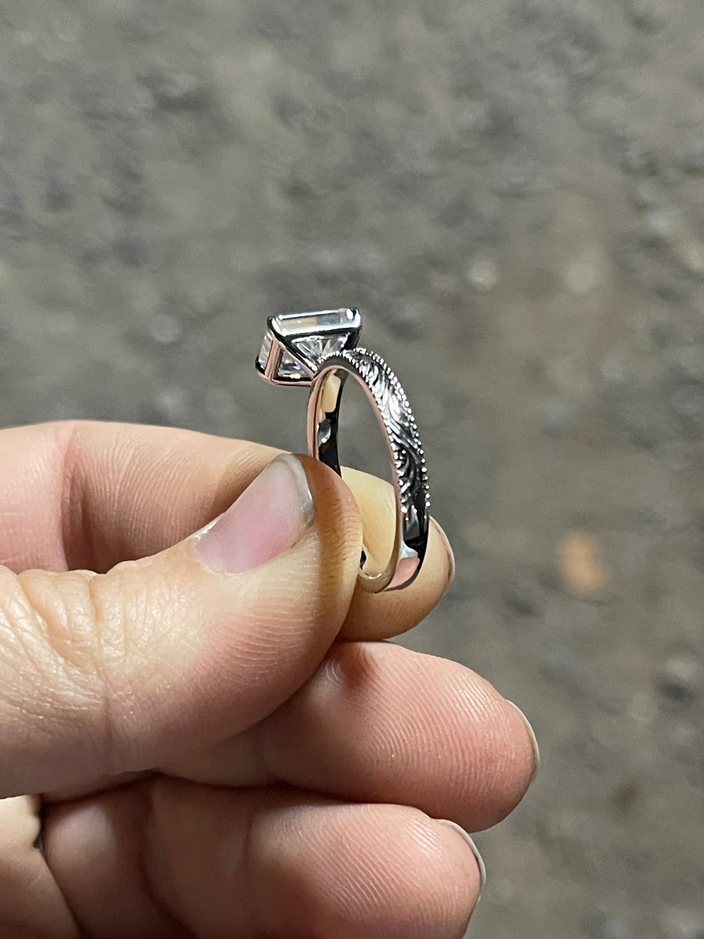 Regan Sterling Silver Engagement Ring