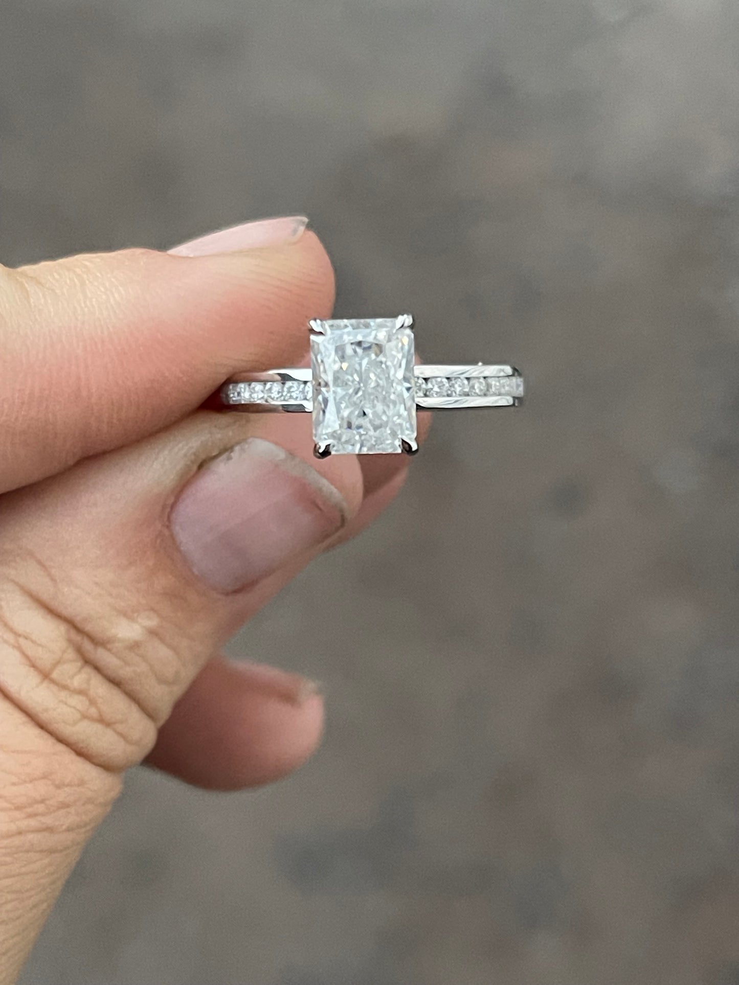 Brooks Sterling Silver Engagement Ring