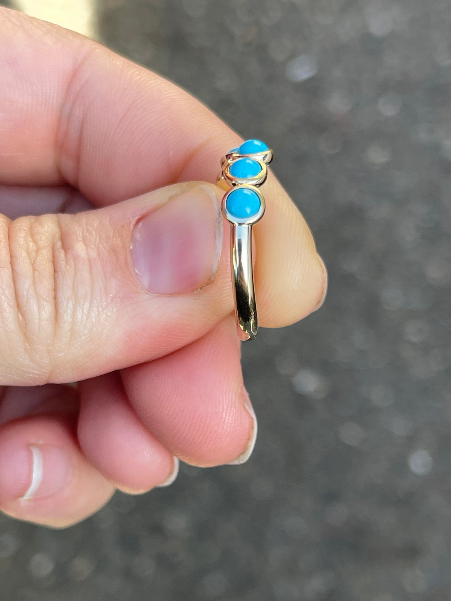 Ringo Turquoise Wedding Band