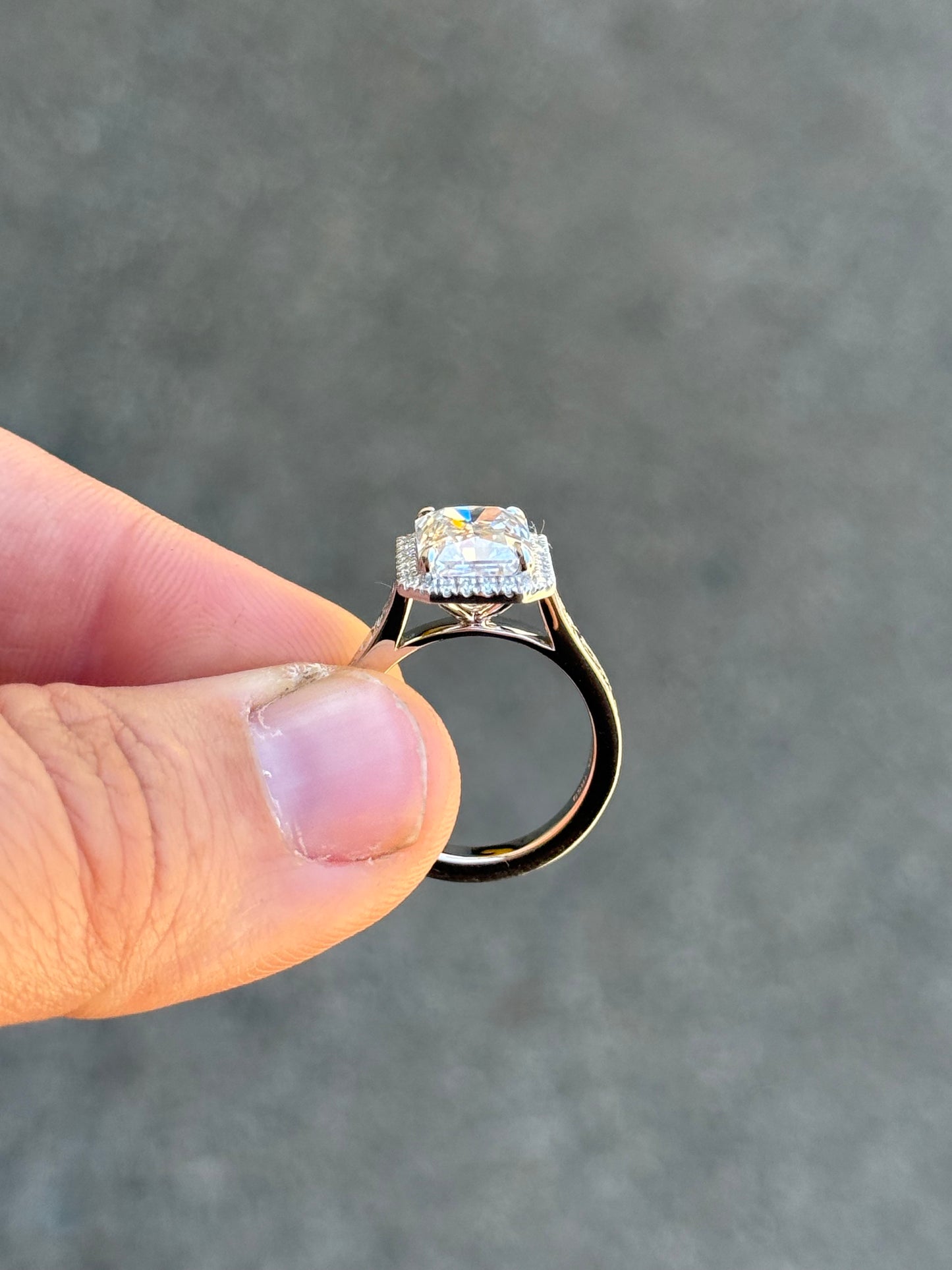 Nadeen 4ct Cathedral Diamond Engagement Ring
