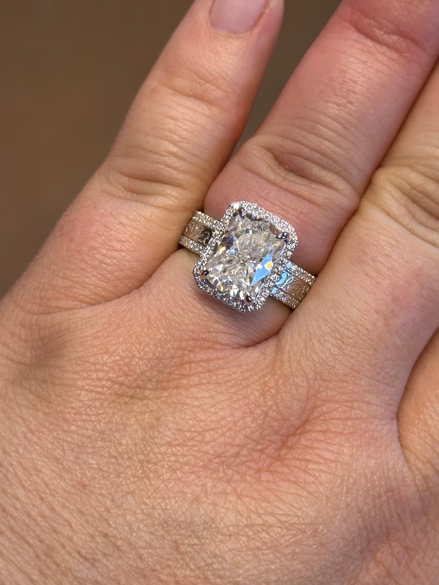 Kennedy 5ct Sterling Silver Engagement Ring Engagement Rings Tines Ranch Co