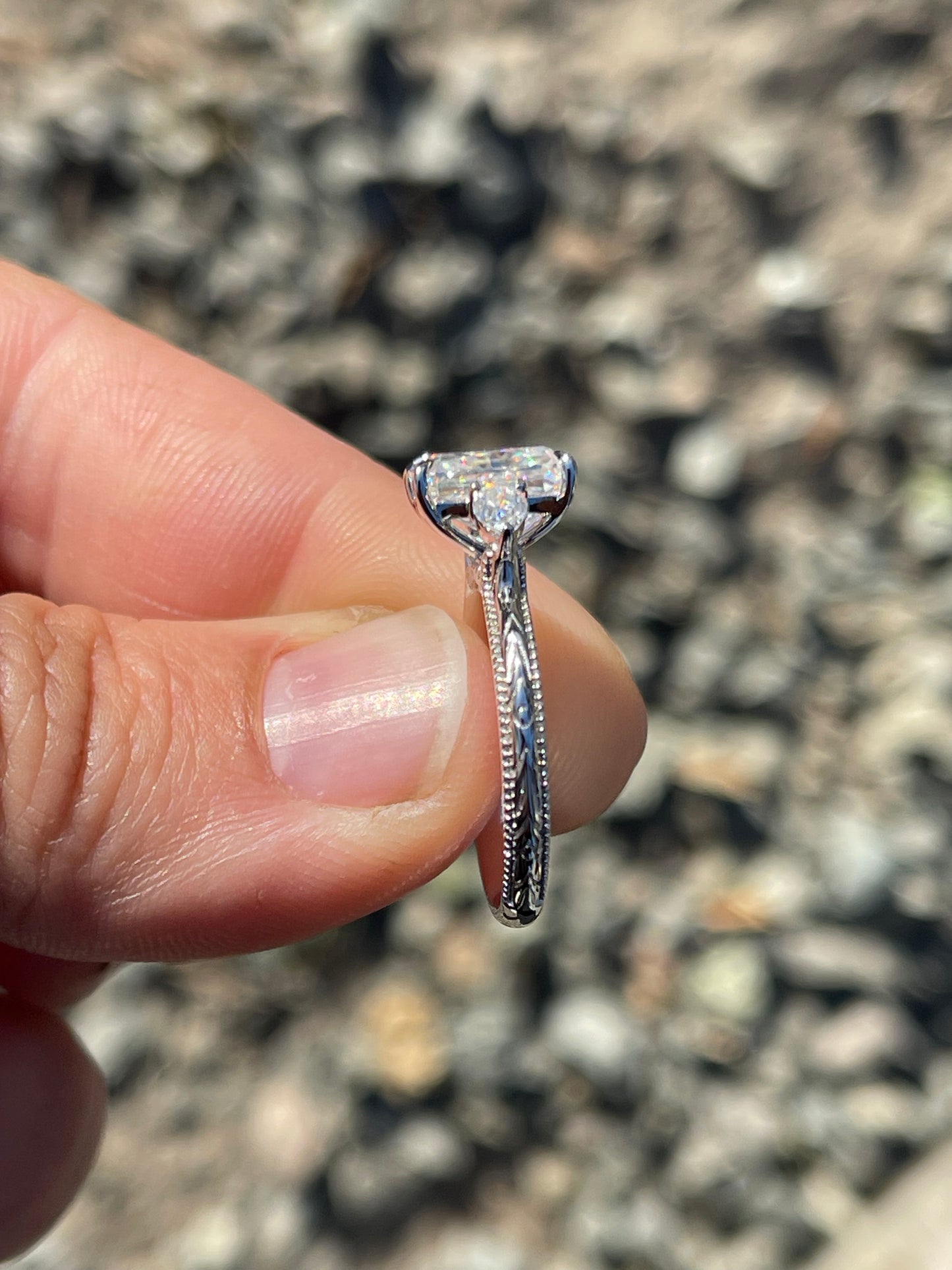 Doloris Sterling Silver Engagement Ring