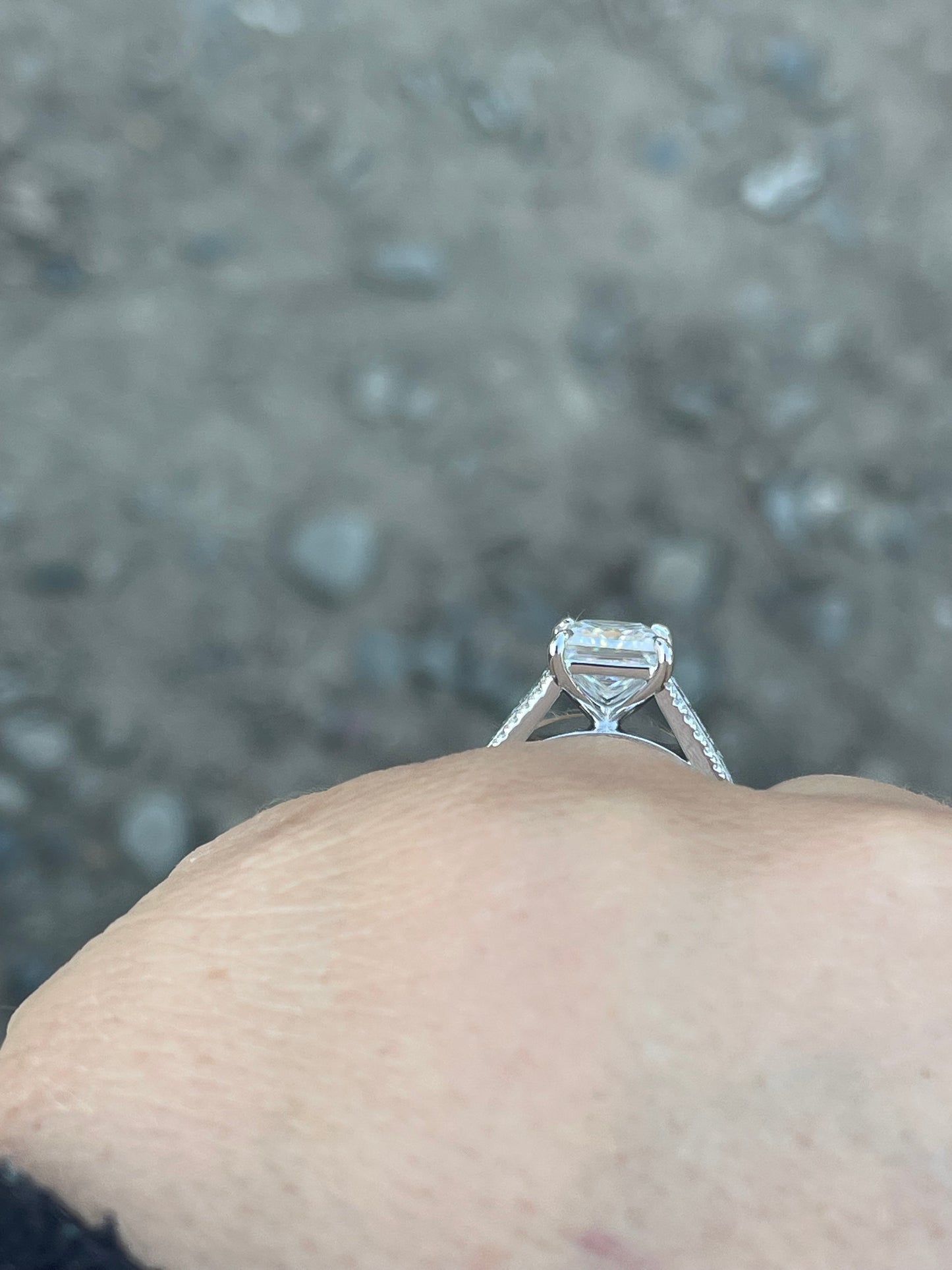 McKenna Cathedral Sterling Silver Engagement Ring