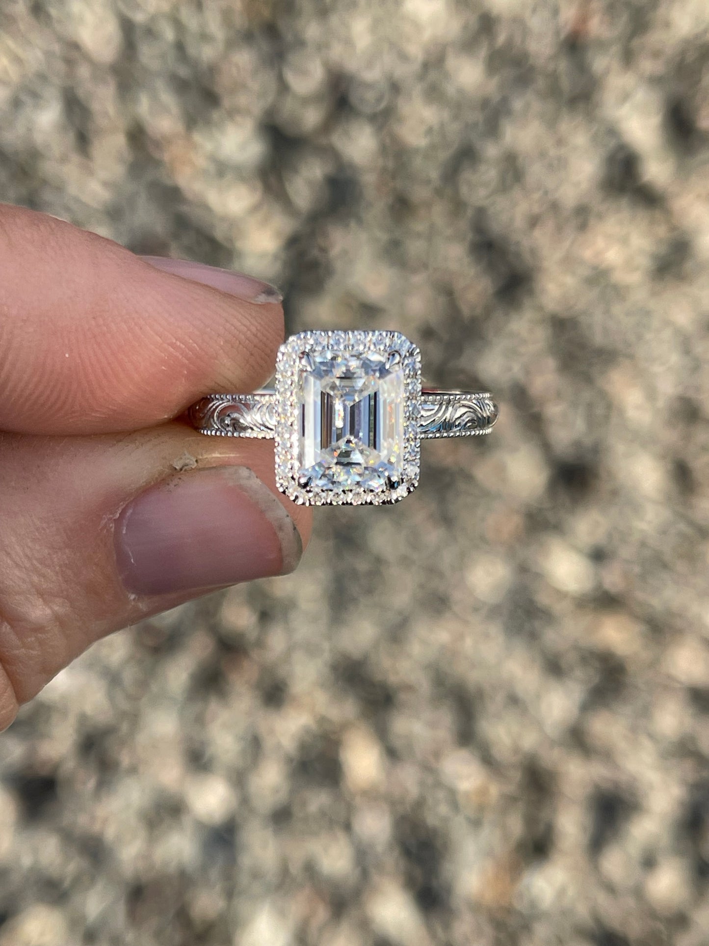 Peyton (LP) Sterling Silver Engagement Ring