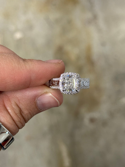 Jean DIAMOND Cathedral Engagement Ring Engagement Rings Tines Ranch Co