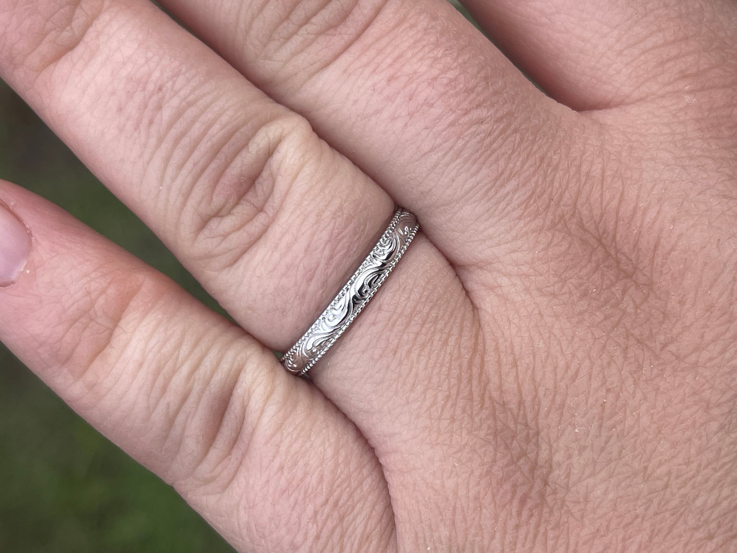 Sandra Sterling Silver Wedding Band