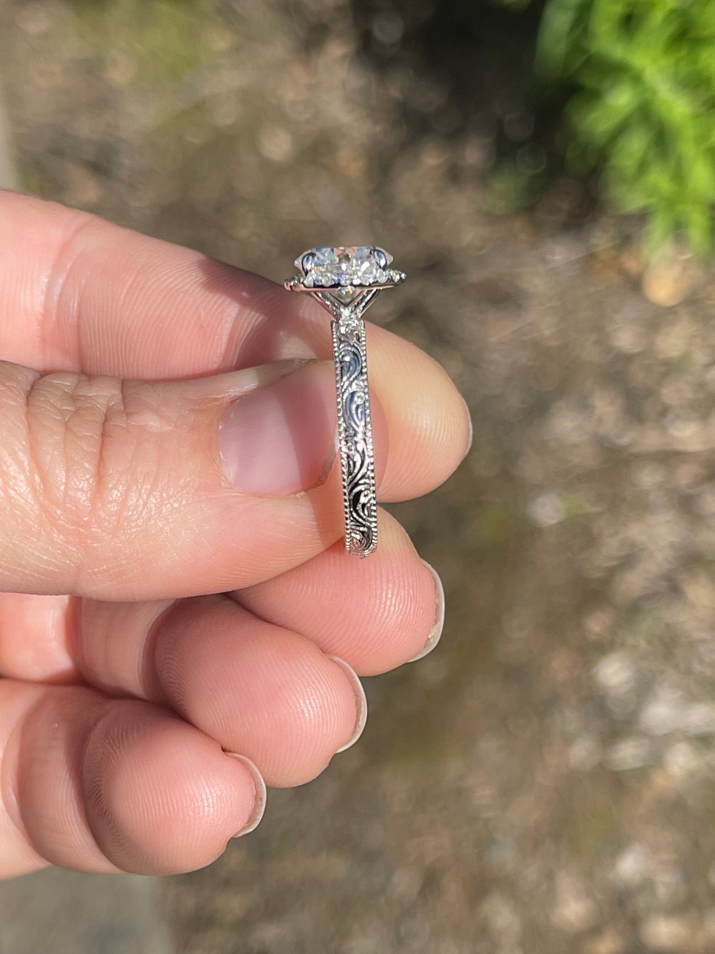 Willow Sterling Silver Engagement Ring