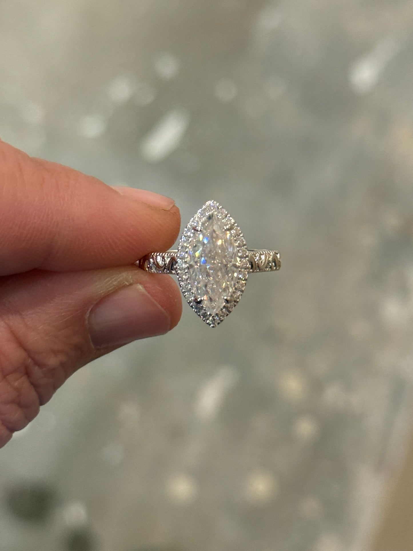 McCrae Cathedral Sterling Silver Engagement Ring Engagement Rings Tines Ranch Co