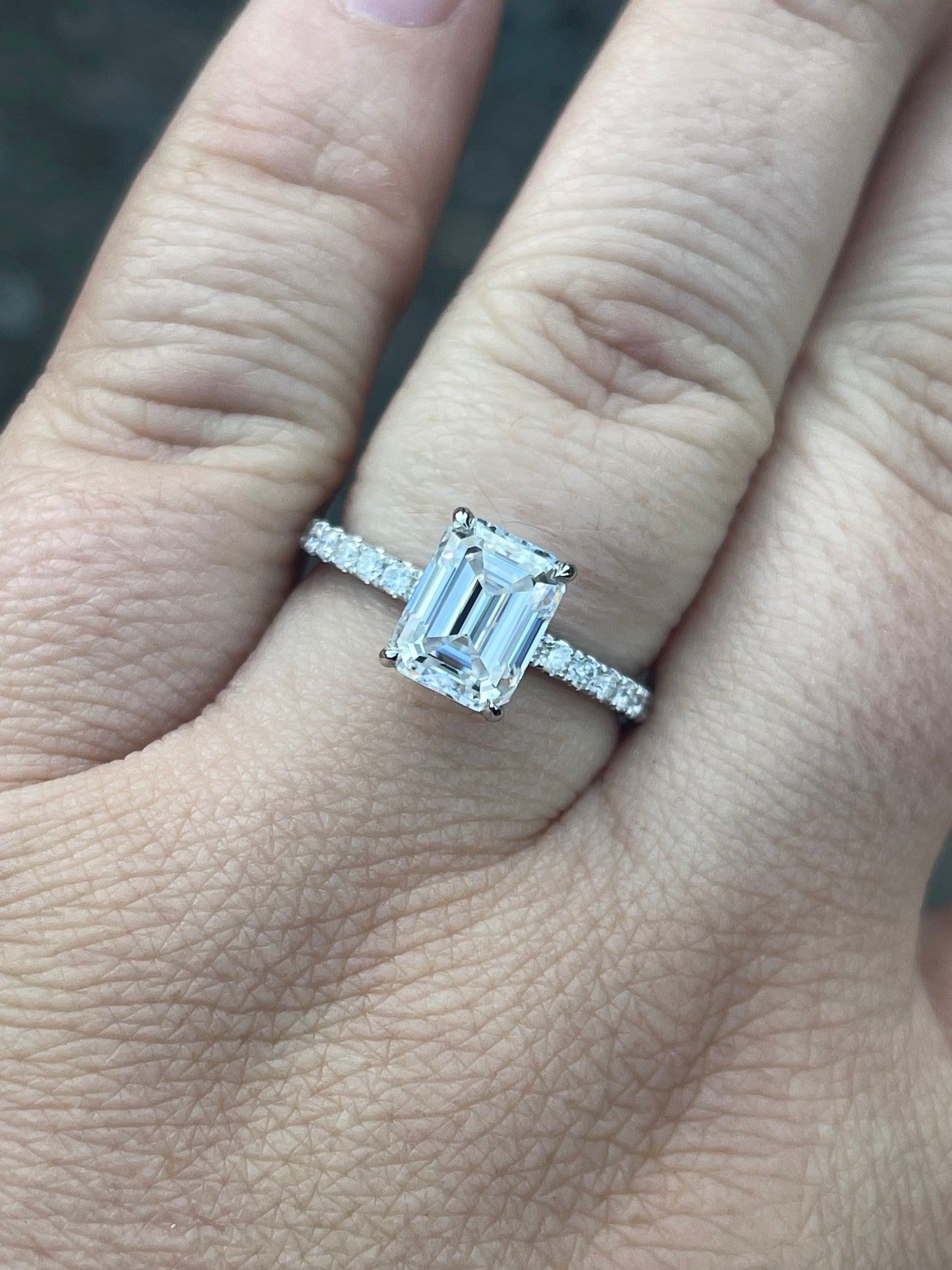 Sage Sterling Silver Engagement Ring