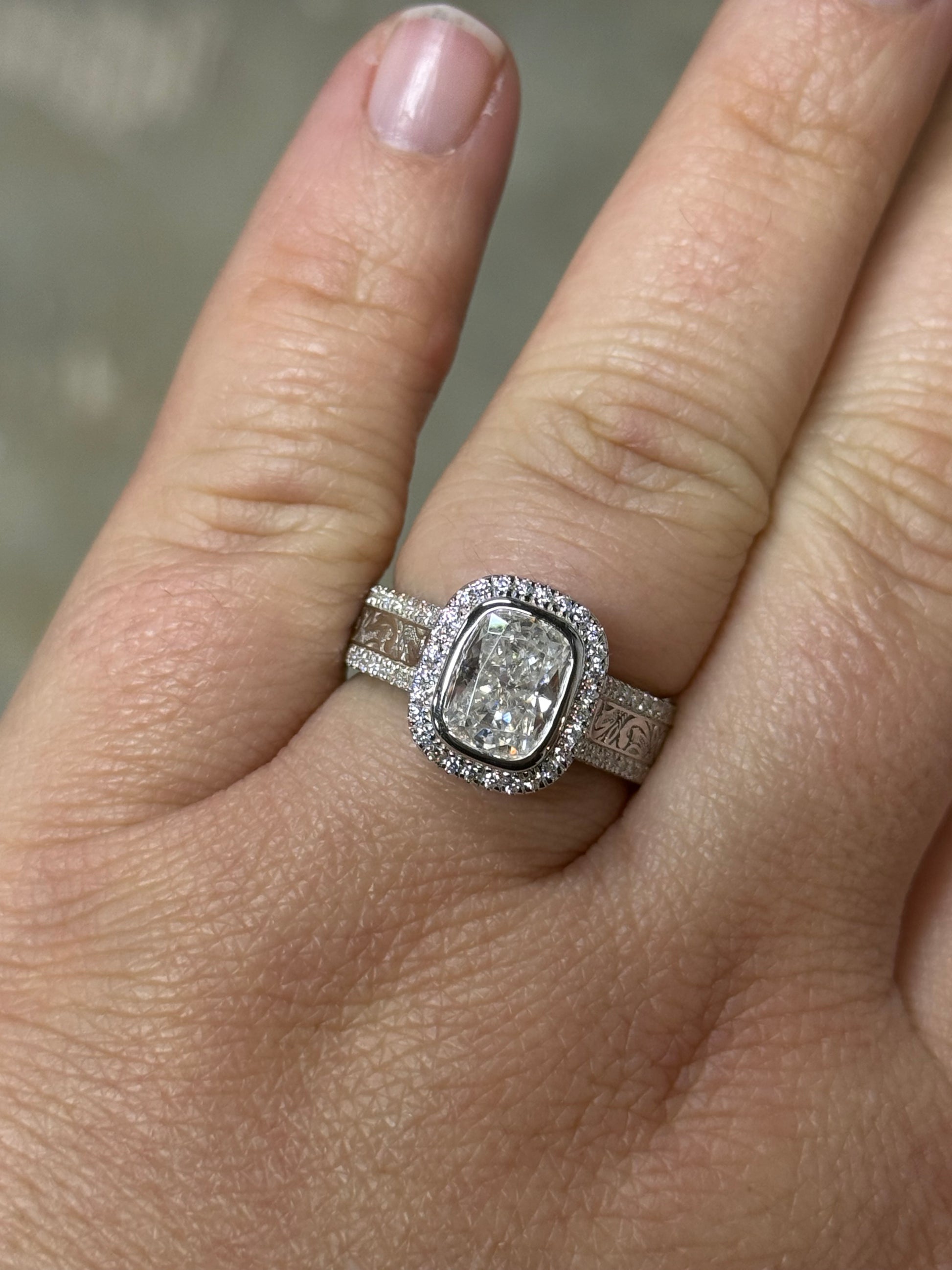 McKay Cathedral Sterling Silver Engagement Ring Engagement Rings Tines Ranch Co