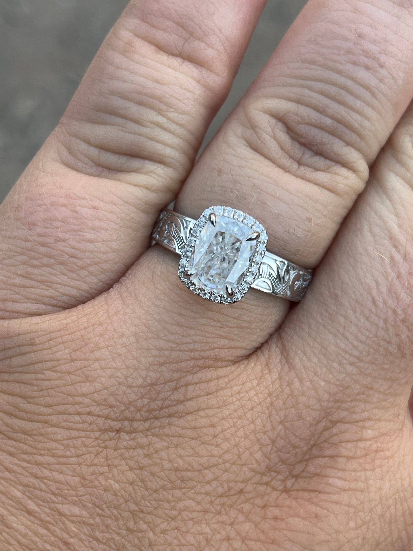 Gwen Sterling Silver Engagement Ring