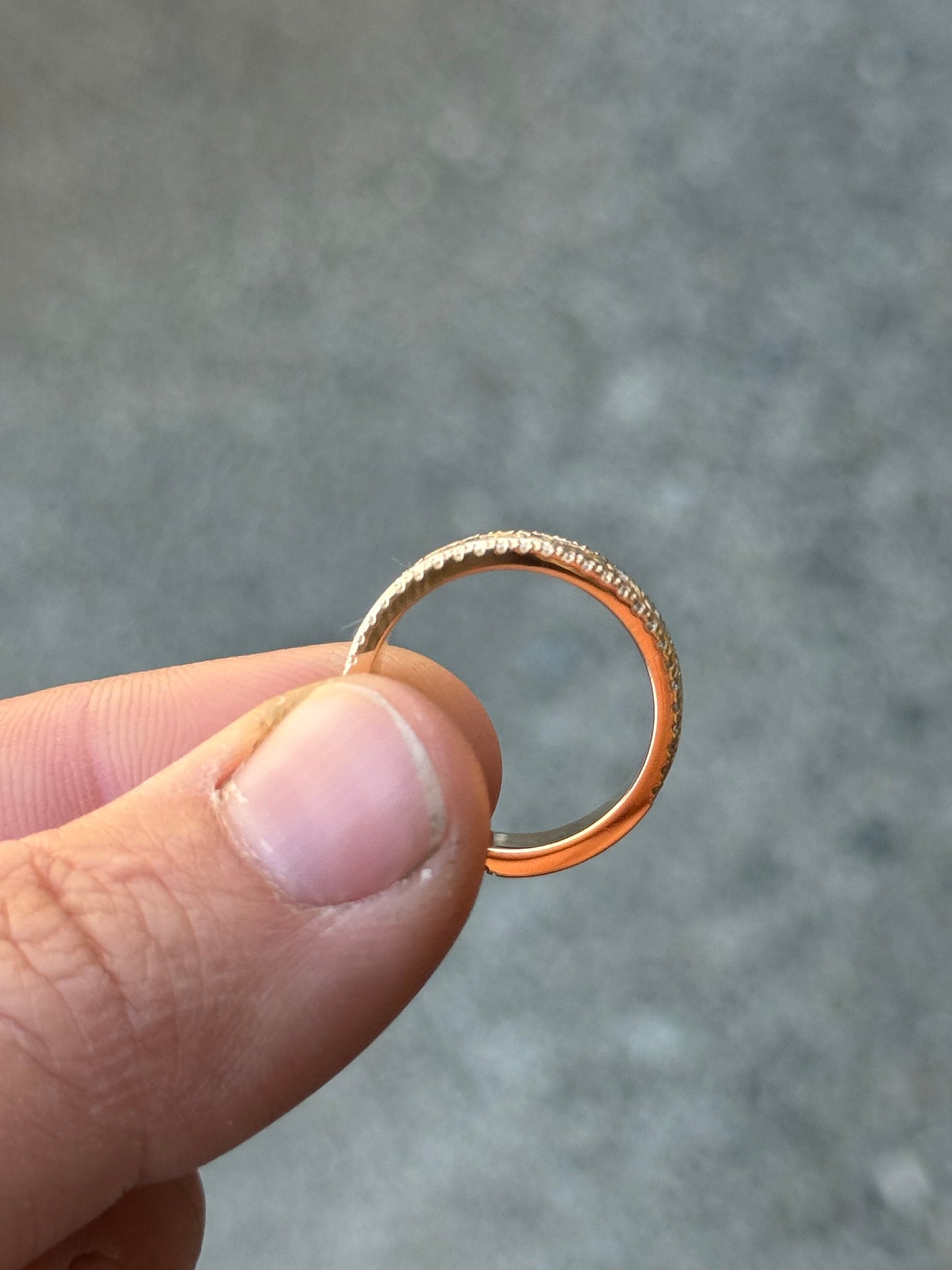 McKenna Moissanite Wedding Band Engagement Rings Tines Ranch Co