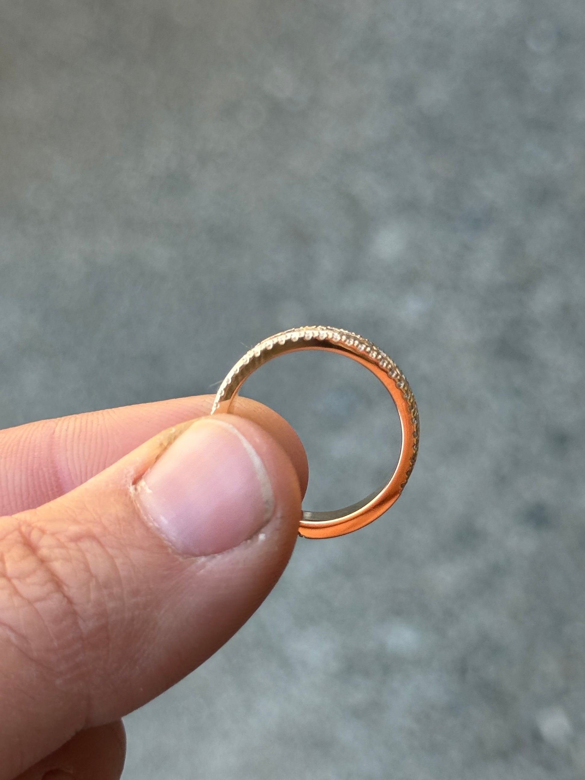 McKenna Moissanite Wedding Band Engagement Rings Tines Ranch Co