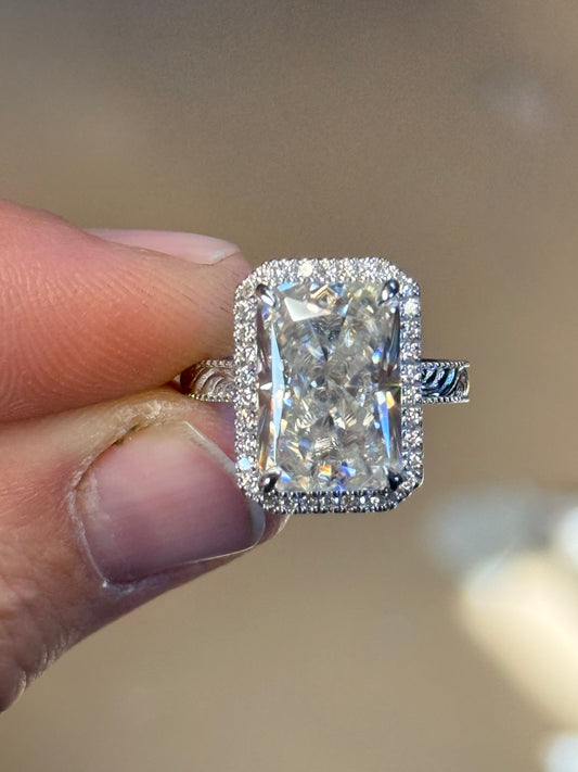 Raylee 7ct Sterling Silver Engagement Ring