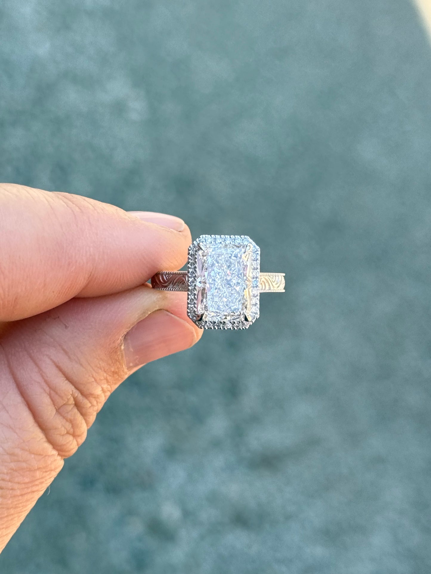 Bernadette 4.5ct 7.5US 14K White Gold DIAMOND Engagement Ring Engagement Rings Tines Ranch Co