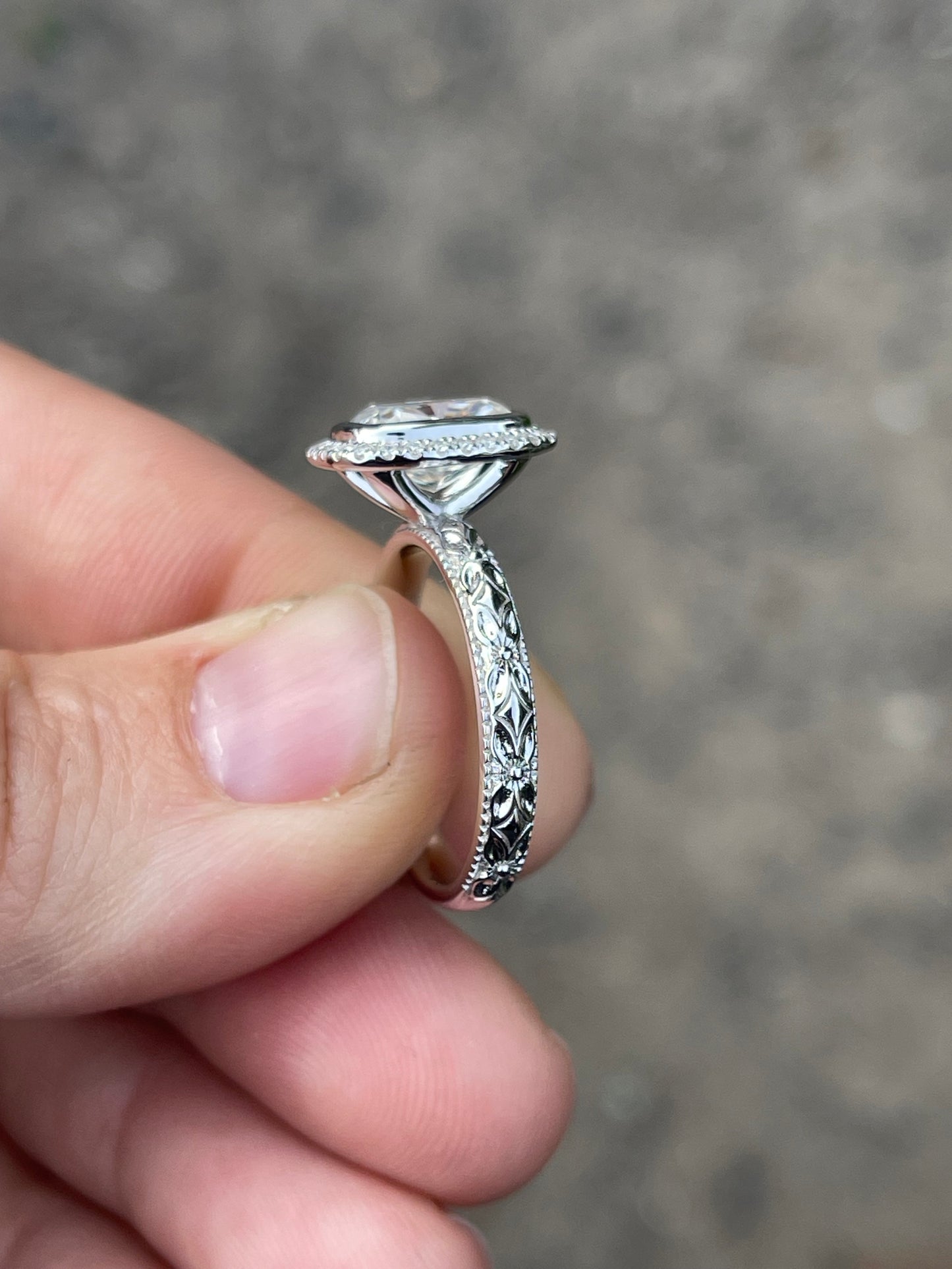 Quinn Sterling Silver Engagement Ring