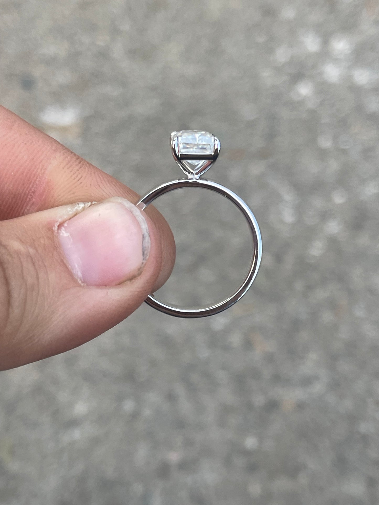 Dustyn Sterling Silver Engagement Ring